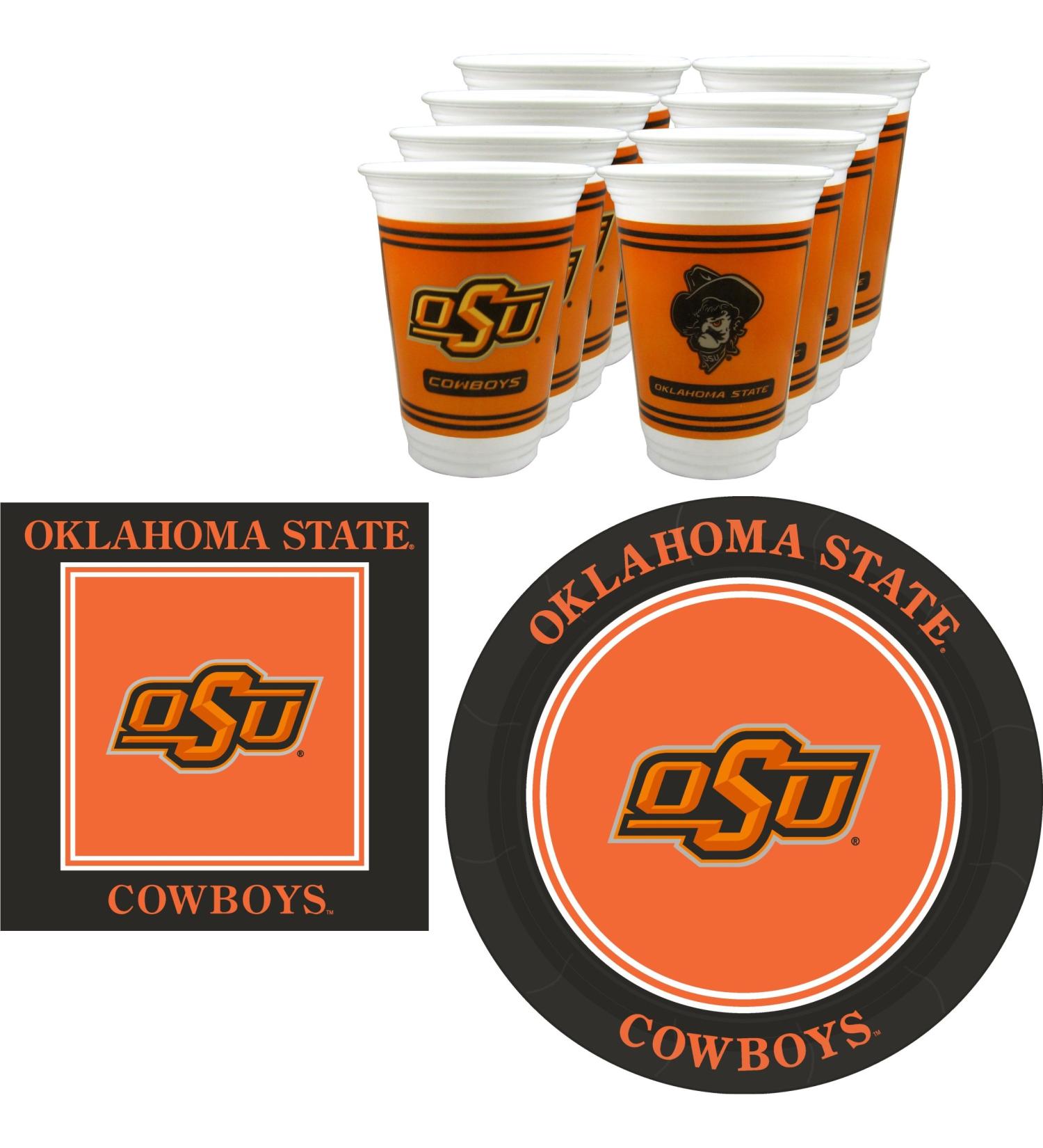 Westrick Oklahoma State Cowboys Party Pack - 48 Pieces (Serves 16) - Buy Online on GoSupps.com