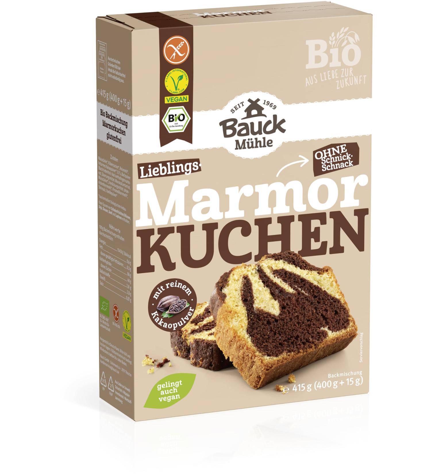 Bauckhof Gluten Free Marbled Pie Blend (410g) - Organic