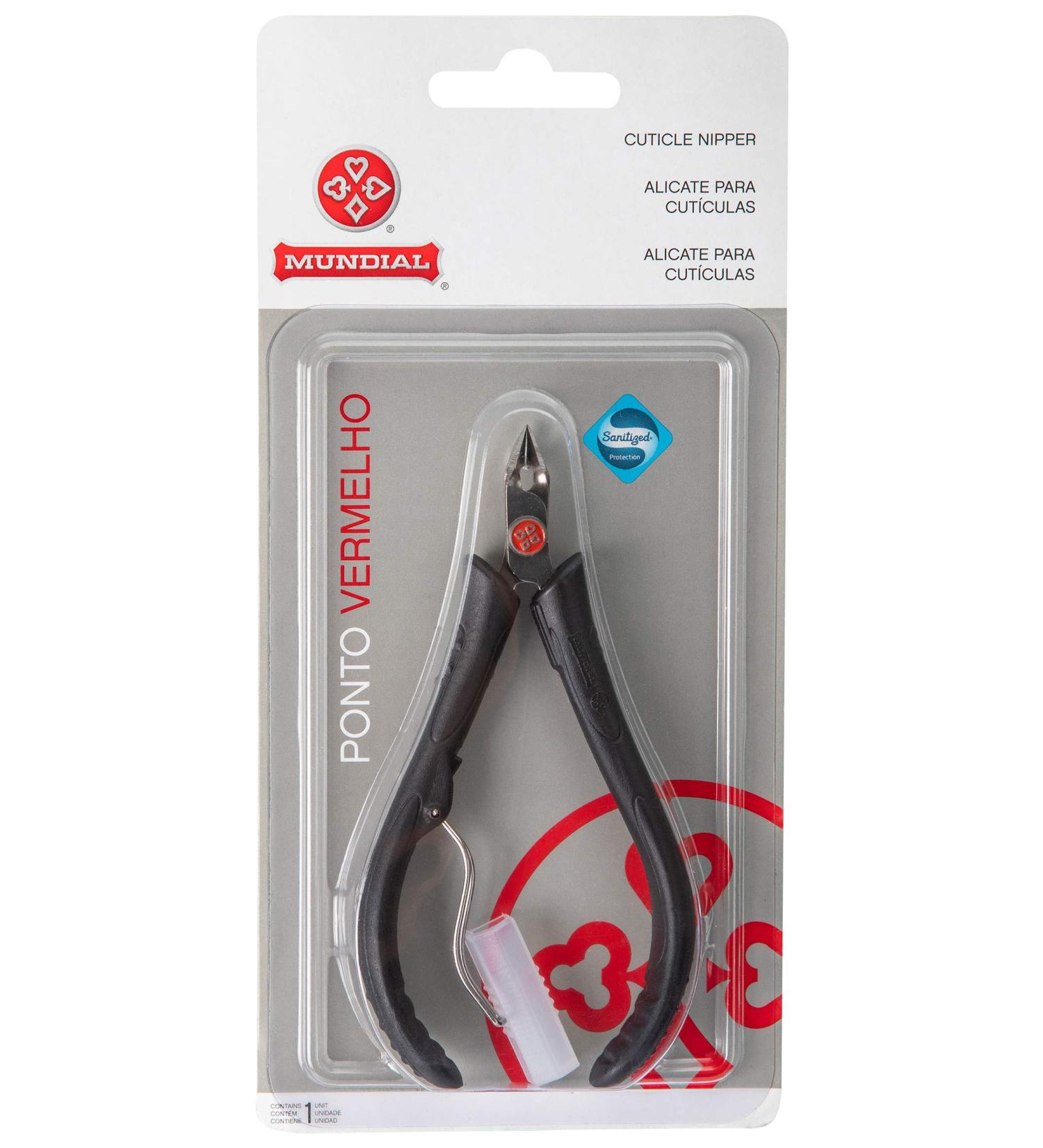 Mundial 171-PR Cuticle Nipper Stainless Steel tip with Ergonomic Black Handles - Buy Online on GoSupps.com