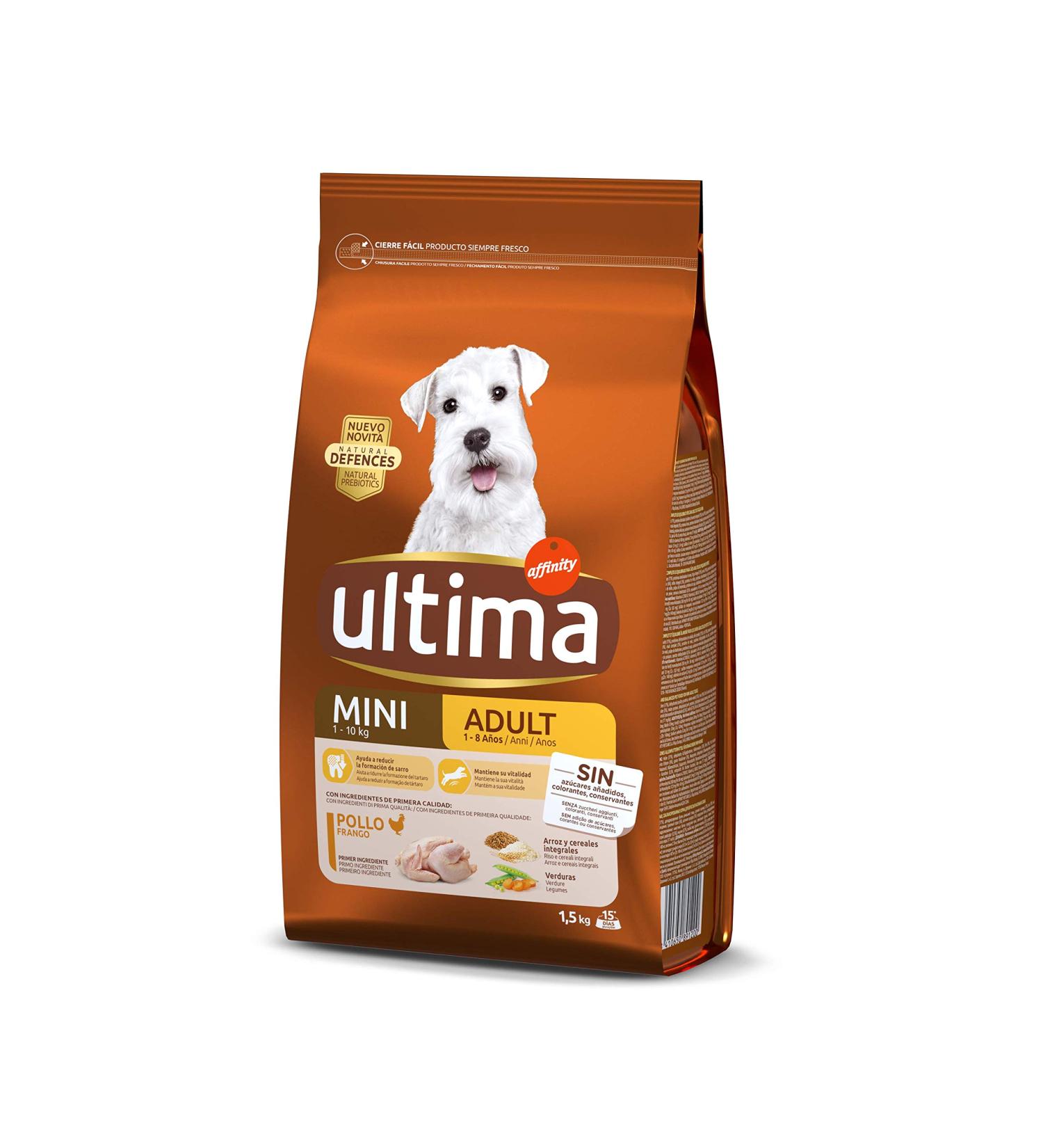 Ultima Mini Dog Food (1-10 kg) Adult Rich in Chicken and Rice 1.5 kg - Buy Online on GoSupps.com