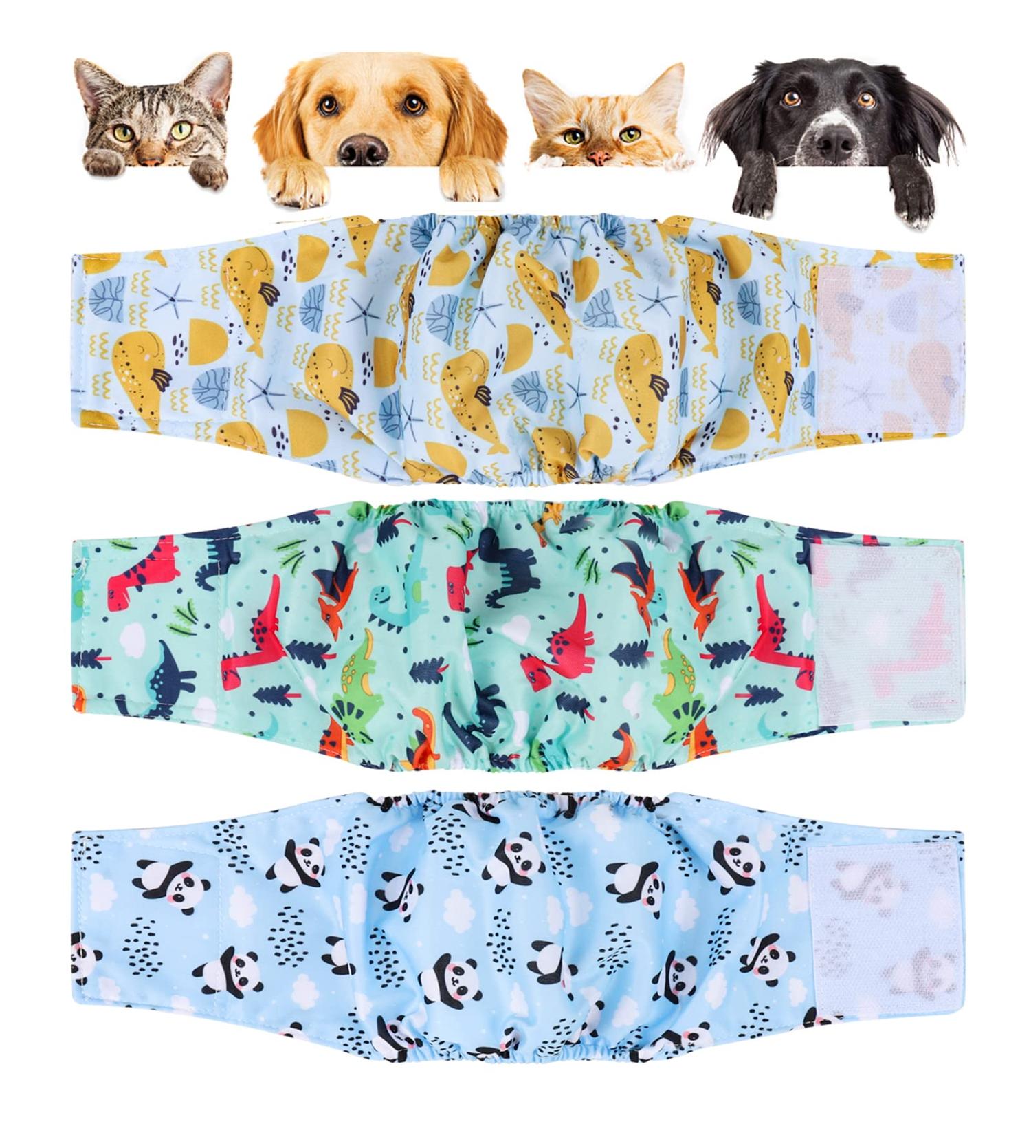 Czemo Washable Dog Diapers for Male & Female Dogs | Reusable Incontinence Pads | Pack of 3 - Ultimate Comfort & Protection - Buy Online on GoSupps.com