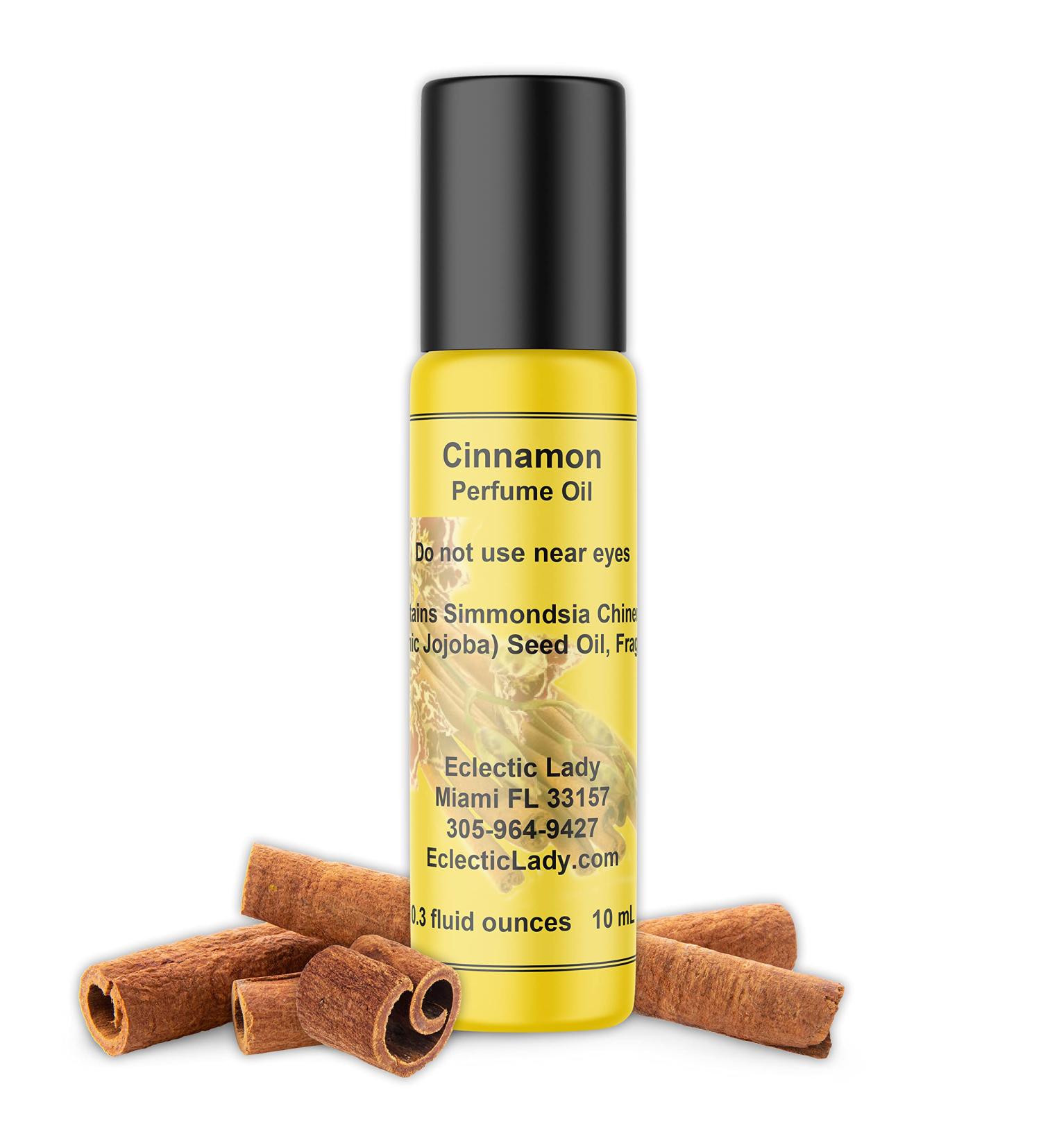 Cinnamon Perfume Oil - 0.3 Oz Roll-On Fragrance | Long-Lasting Scent with Essential Oils & Jojoba Oil | Ideal for Daily Use - Buy Online on GoSupps.com