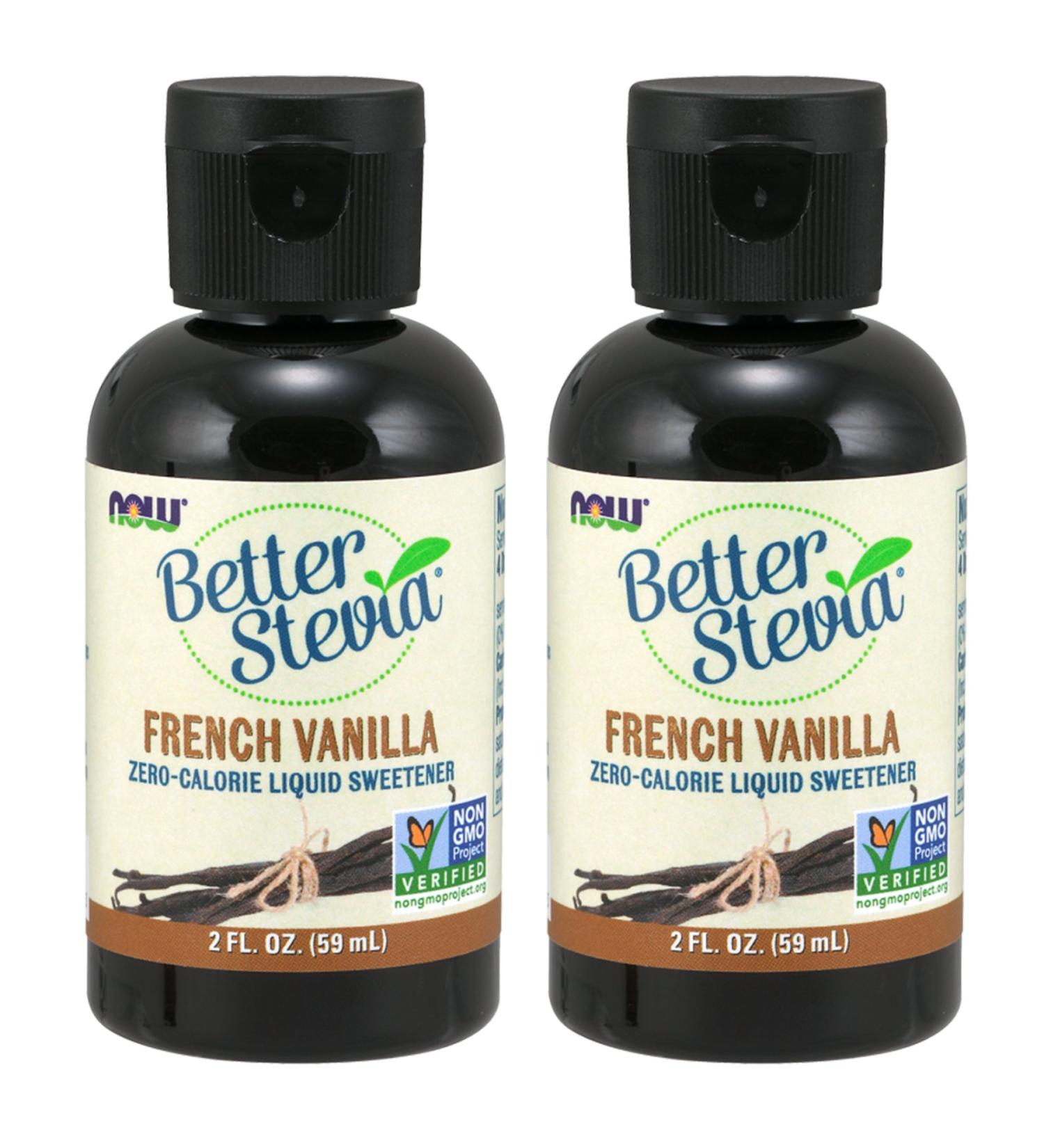 Now Foods Better Stevia French Vanilla Liquid Sweetener - Zero-Calorie, 2 fl oz - Buy Online on GoSupps.com