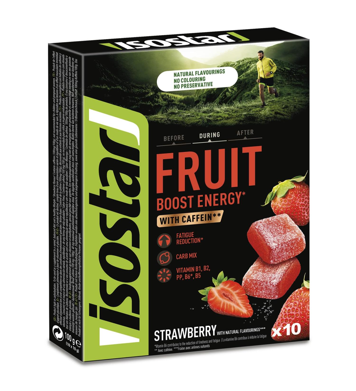 Isostar Fruit Energizing Strawberry pack of 5 (5 x 100 g) - Buy Online on GoSupps.com