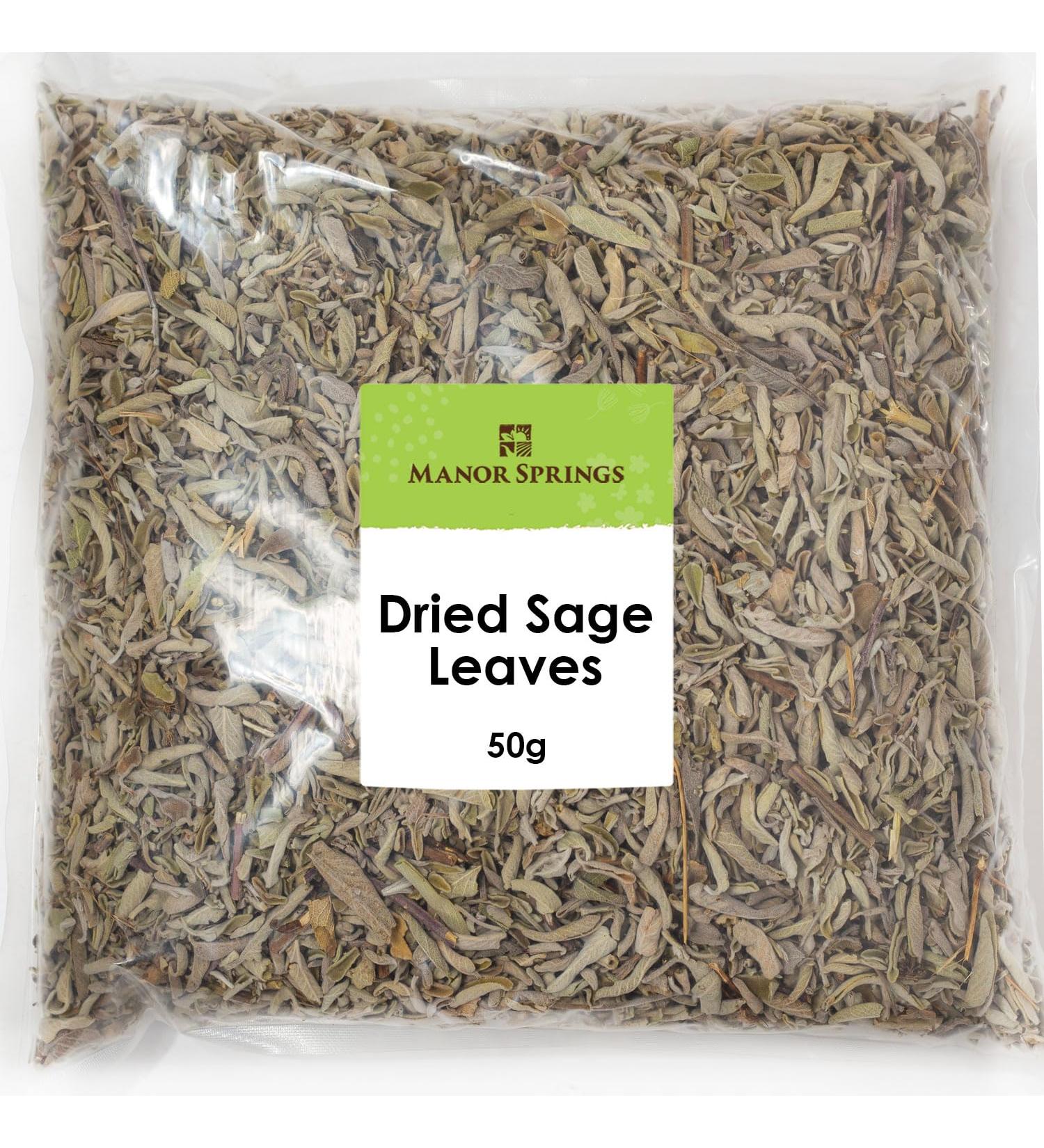 Dried Sage Leaves 50g by Manor Springs
