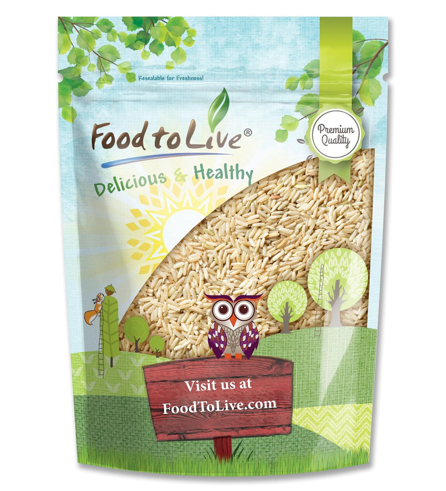 6 lbs Jasmine Brown Rice: Whole-Grain Thai Rice, Vegan, Kosher, High Fiber, Side Dish - Buy Online on GoSupps.com
