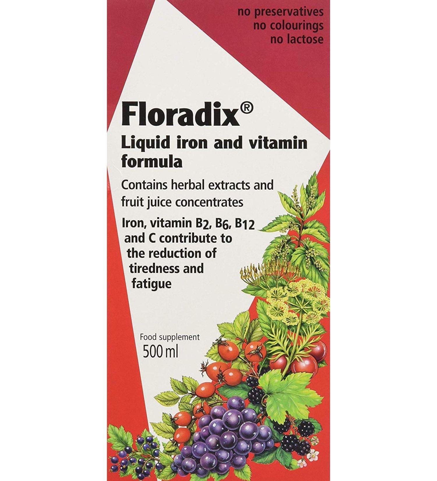 Floradix Floradix Liquid Iron Formula 500 ml (pack of 3)