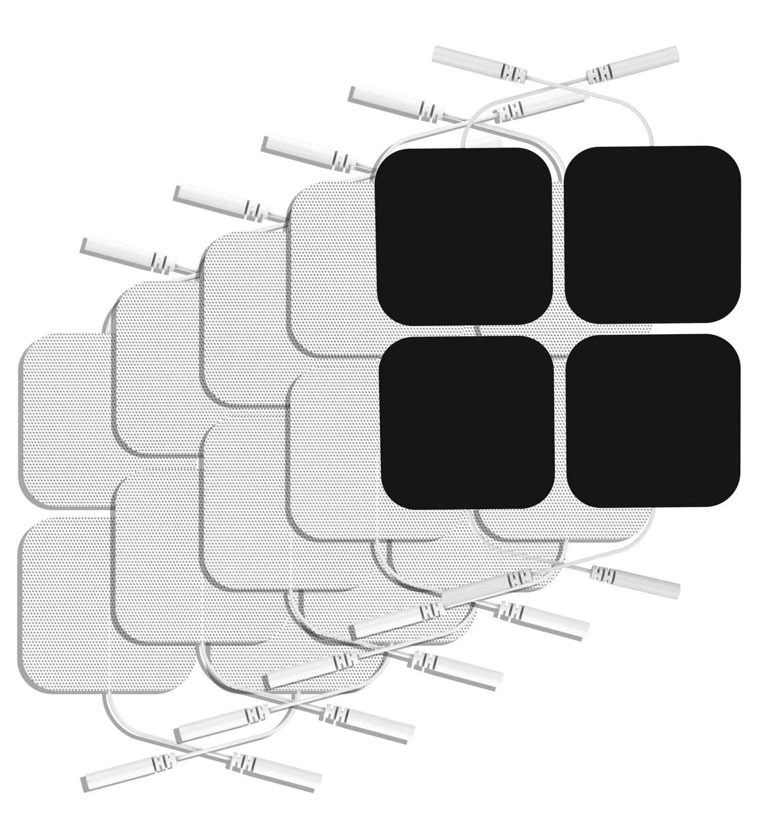 TENS Unit Replacement Pads - NURSAL 2x2 Reusable Electrotherapy Pads (20pcs) - Upgraded Self-Stick for AUVON & TENS 7000 - Buy Online on GoSupps.com