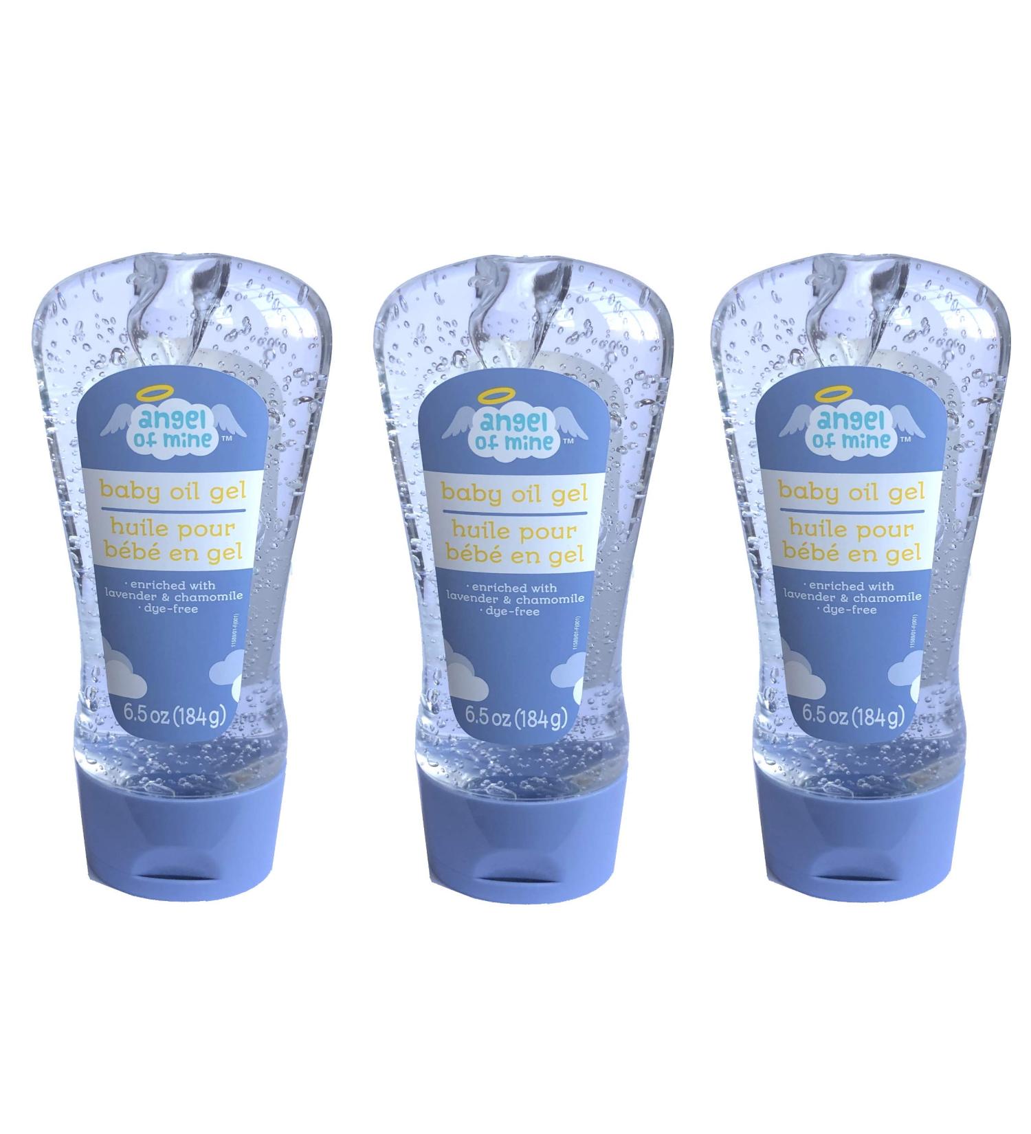 Angel of Mine Lavender Chamomile Baby Oil Gel 6.5 oz (Pack of 3) - Buy Online on GoSupps.com