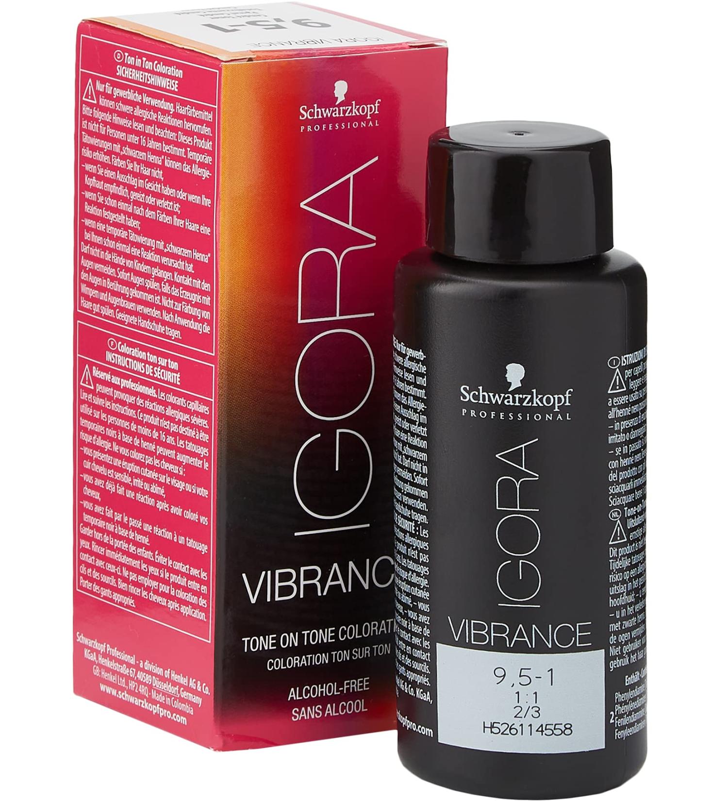 Schwarzkopf Igora Vibrance 9.5-1 Platinum Blonde Cendr | 60 ml Hair Color - International Shipping Available - Buy Online on GoSupps.com