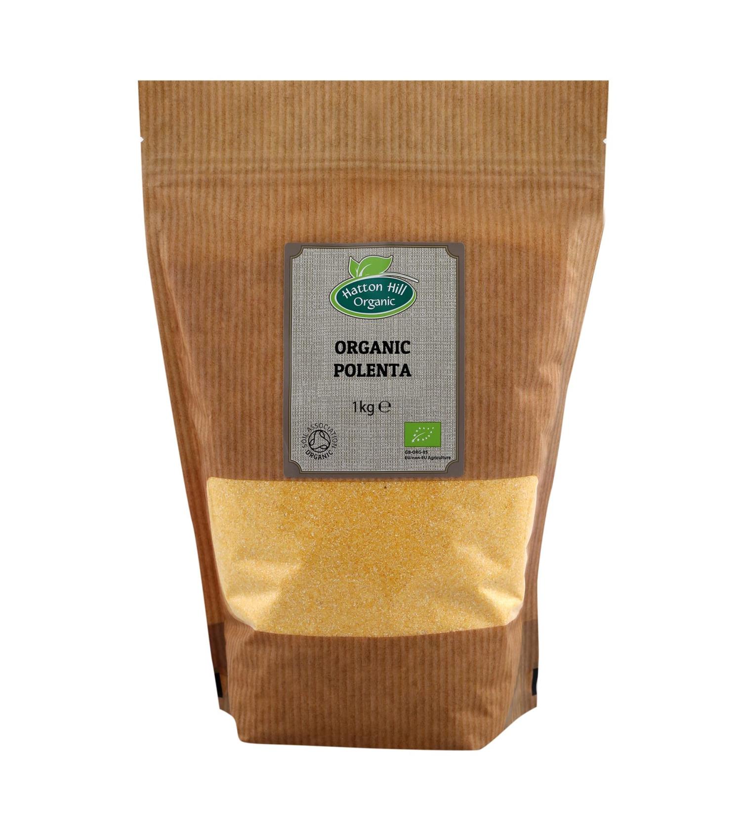 Organic Polenta 1kg by Hatton Hill Organic - Free UK Delivery | Shop Now - Buy Online on GoSupps.com