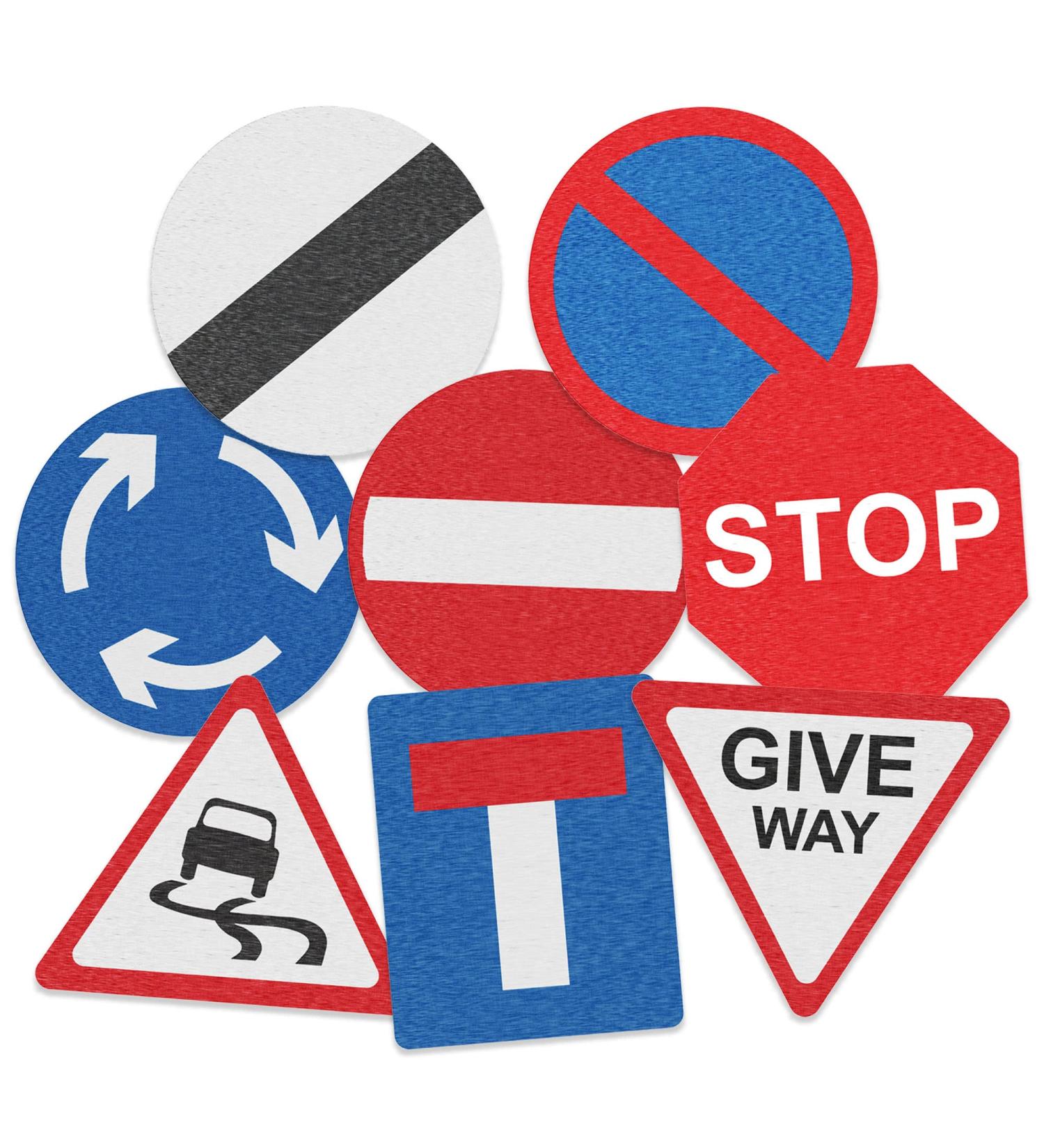 Edible Wafer Road Traffic Signs Pre-Cut Cupcake Toppers - 24pc - Buy Online on GoSupps.com