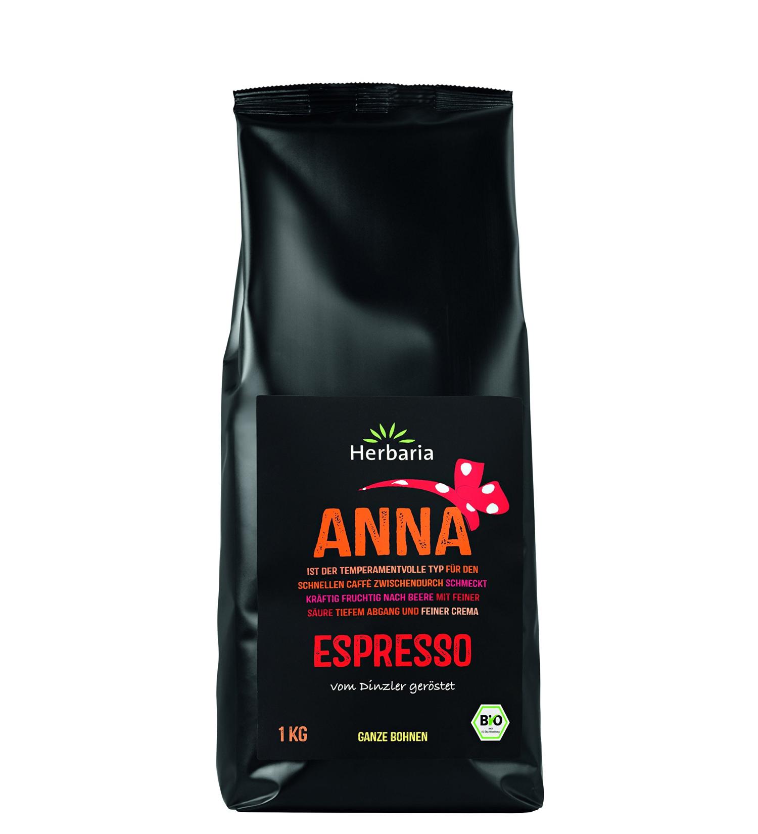 Herbaria Herbaria Anna Espresso Organic Whole Grain 1 kg