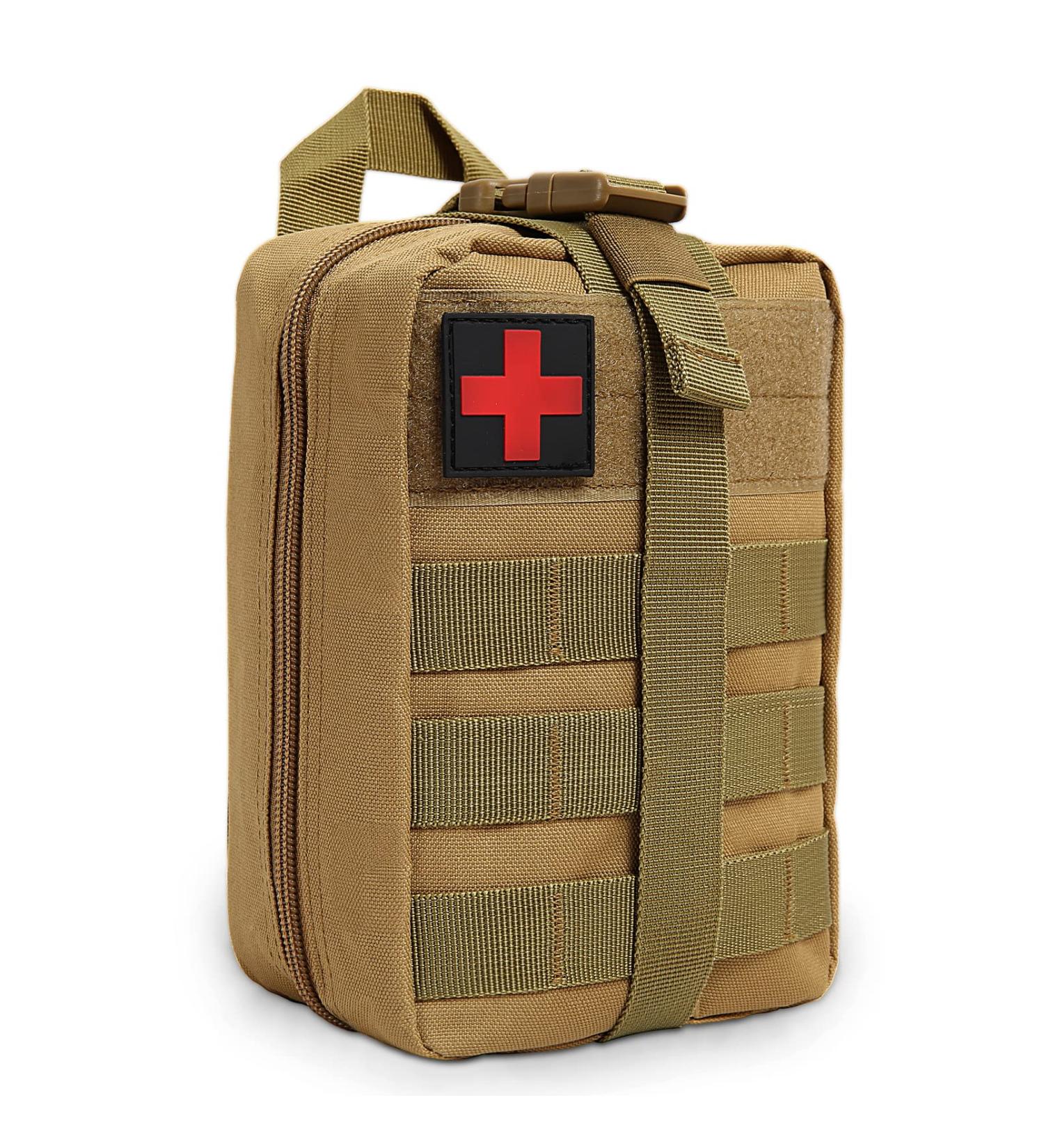 Buy Bituor Tactical First Aid Bag - Waterproof Molle EMT Pouch for Outdoor Camping Travel & Adventure (Brown) | Premium Survival Gear - Buy Online on GoSupps.com