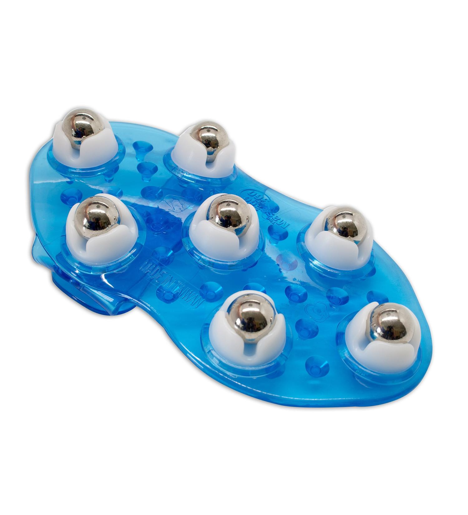 Body Massager with 7 Rollers - Adjustable Massage Gloves - Acupuncture Therapy - 360 Comfort (Blue & More Colors) - Buy Online on GoSupps.com