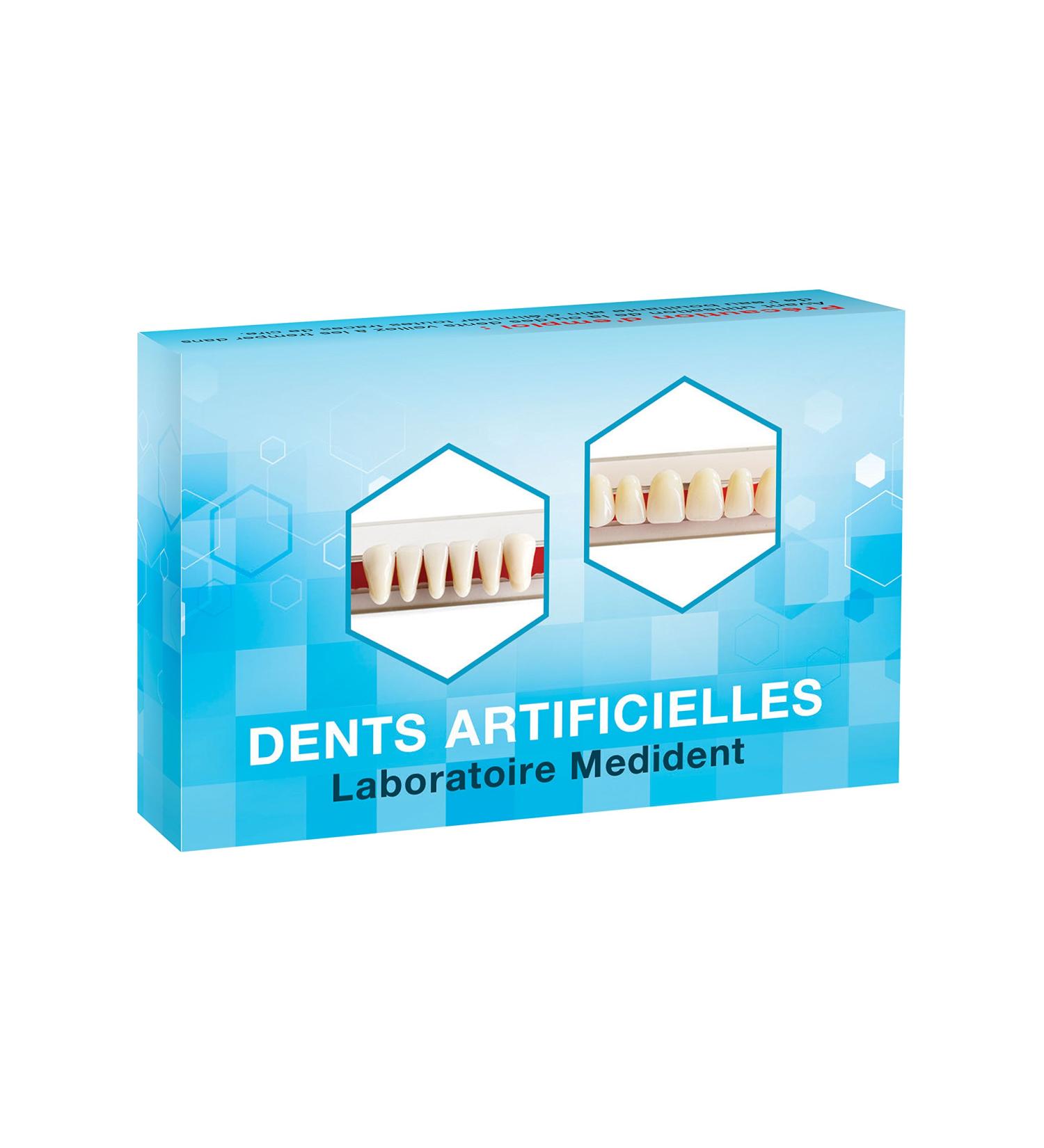 Artificial Resin Teeth for Braces - Top & Bottom Set of 12 | International Shipping - Buy Online on GoSupps.com
