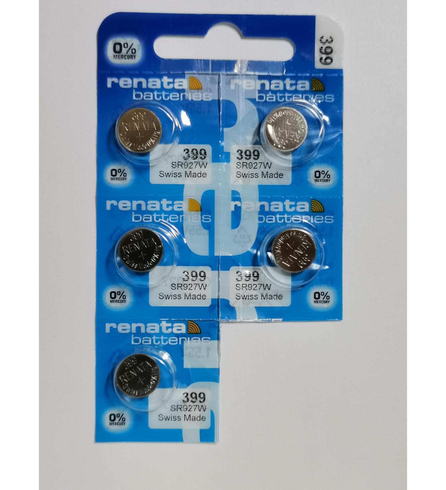 Renata 399 Silver Oxide Batteries (5 Pack) - Long-Lasting Power for Watches & Devices | International Shipping Available - Buy Online on GoSupps.com