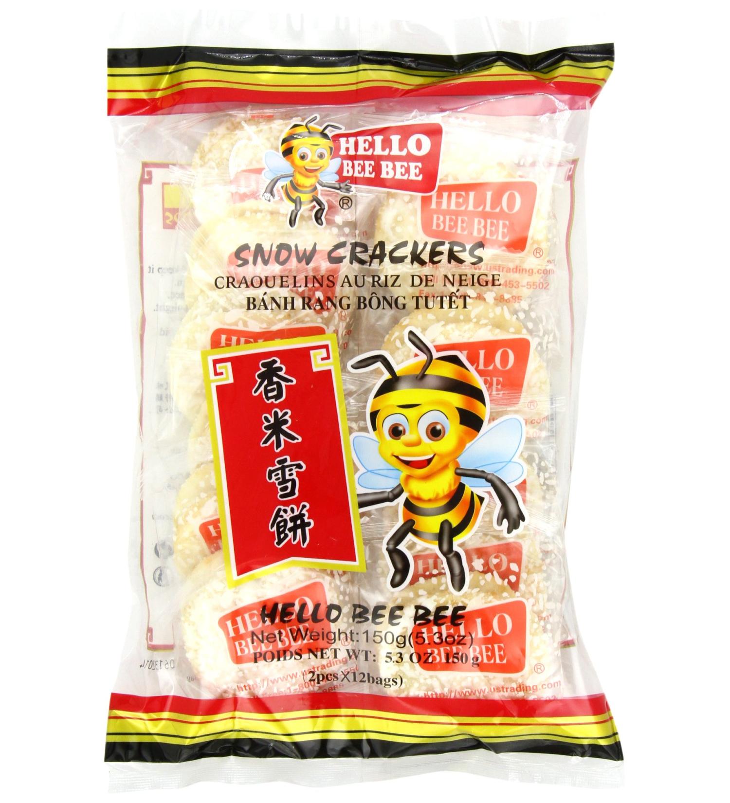 Hello Bee Bee Snow Crackers - 5.3 oz | Premium Quality Snack - Buy Online on GoSupps.com