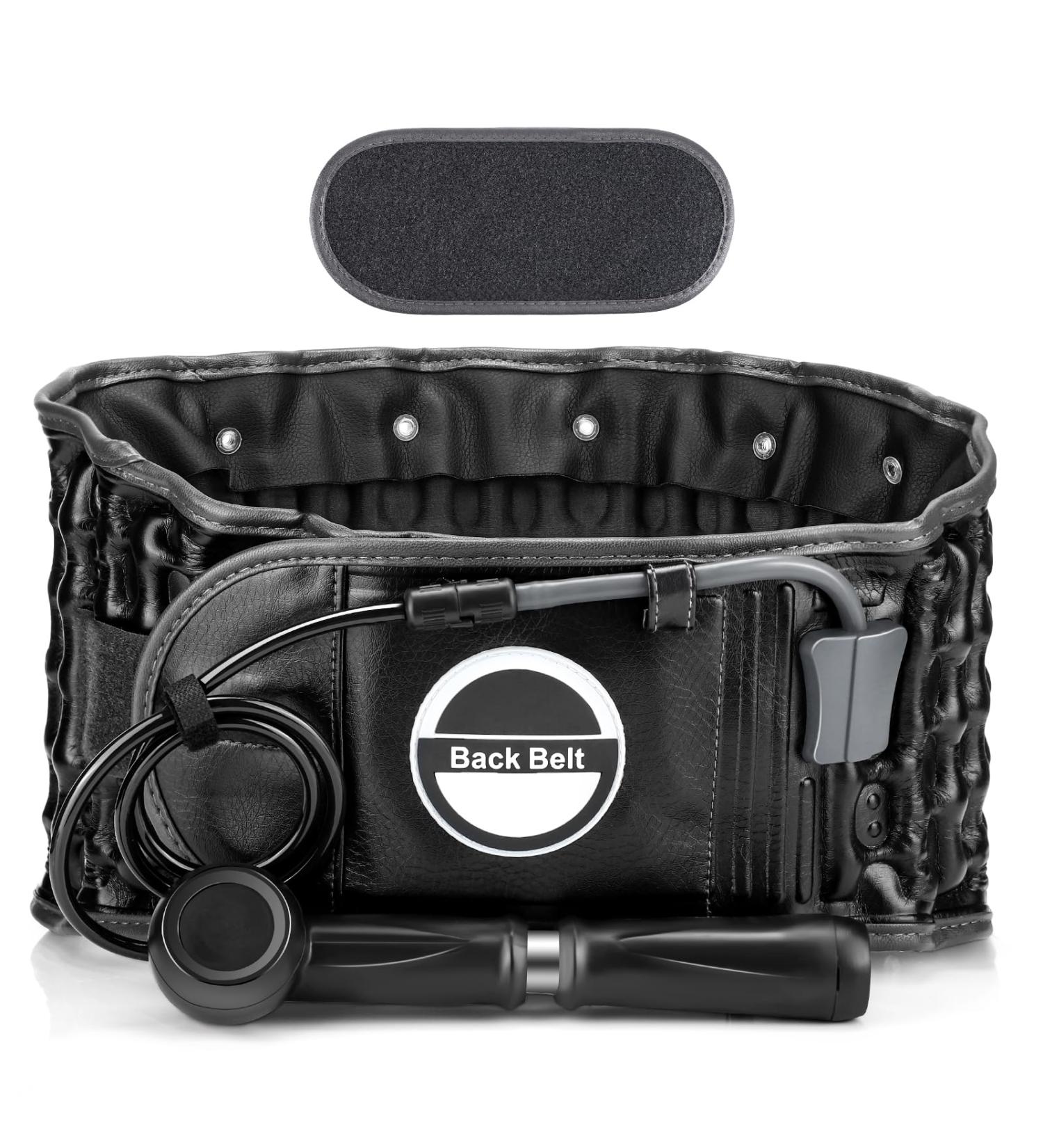 Decompression Back Brace & Support Belt | Lumbar Support for Men & Women | Adjustable 29"-49" Waists - Buy Online on GoSupps.com