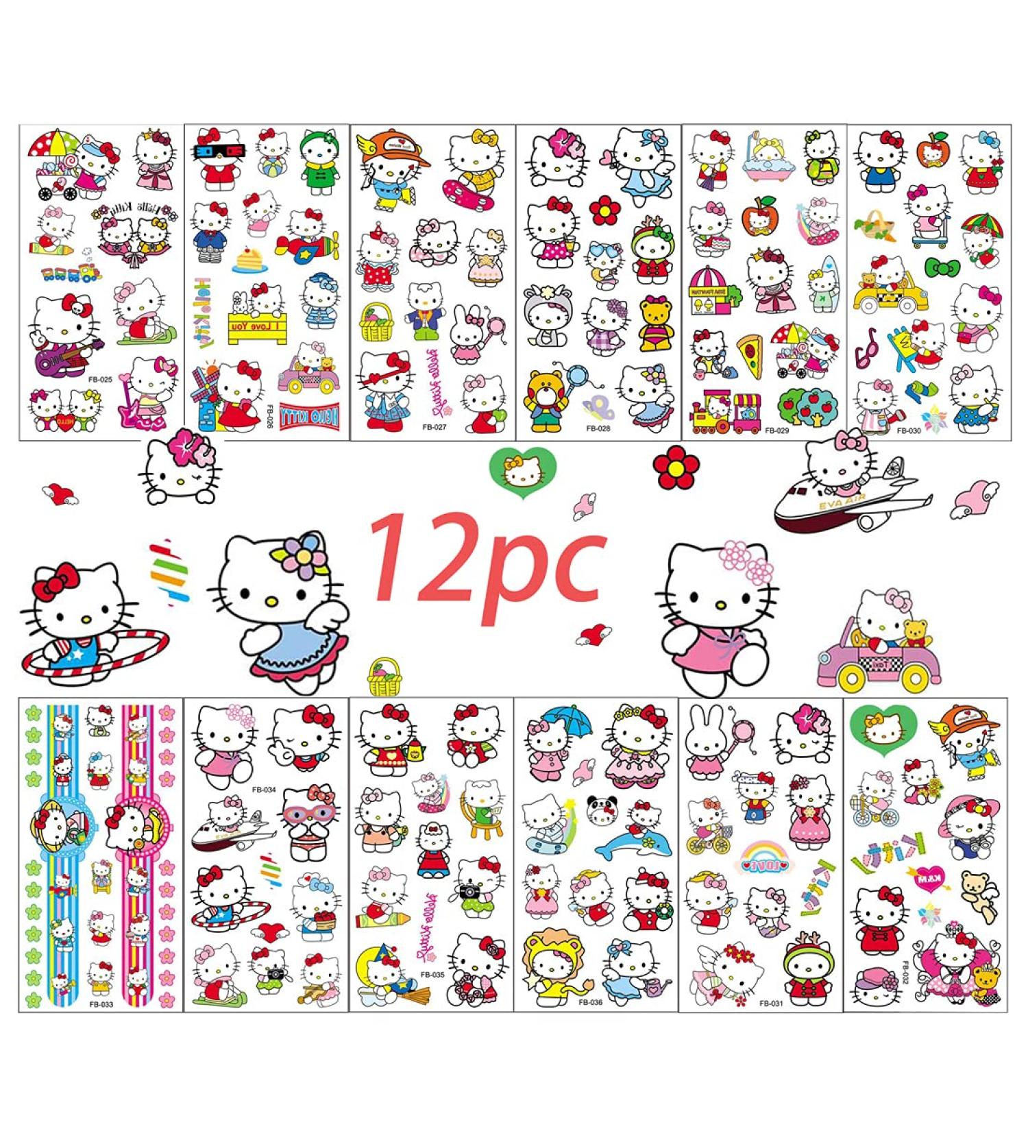 WENSHEN Cat Tattoos 100PCS - Cute Temporary Tattoos for Kids Girls Birthday Party Decorations - Buy Online on GoSupps.com