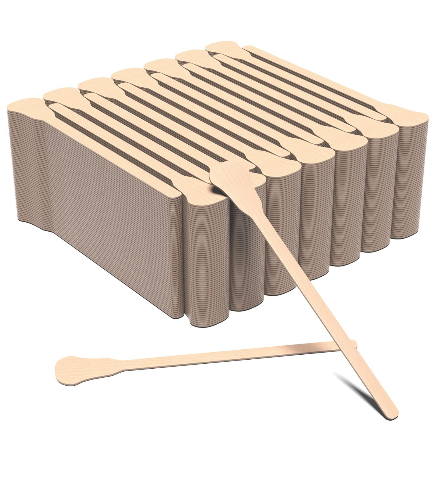 ARTOLF 100 Pcs Wooden Wax Sticks for Hair Removal & Craft | Eyebrow Waxing Spatulas Applicator - Buy Online on GoSupps.com