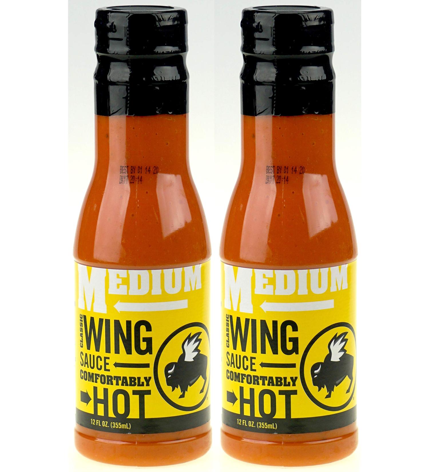 Buffalo Wild Wings Classic Sauce - Medium, Comfortably Hot - 12 fl. oz. - PACK OF 2