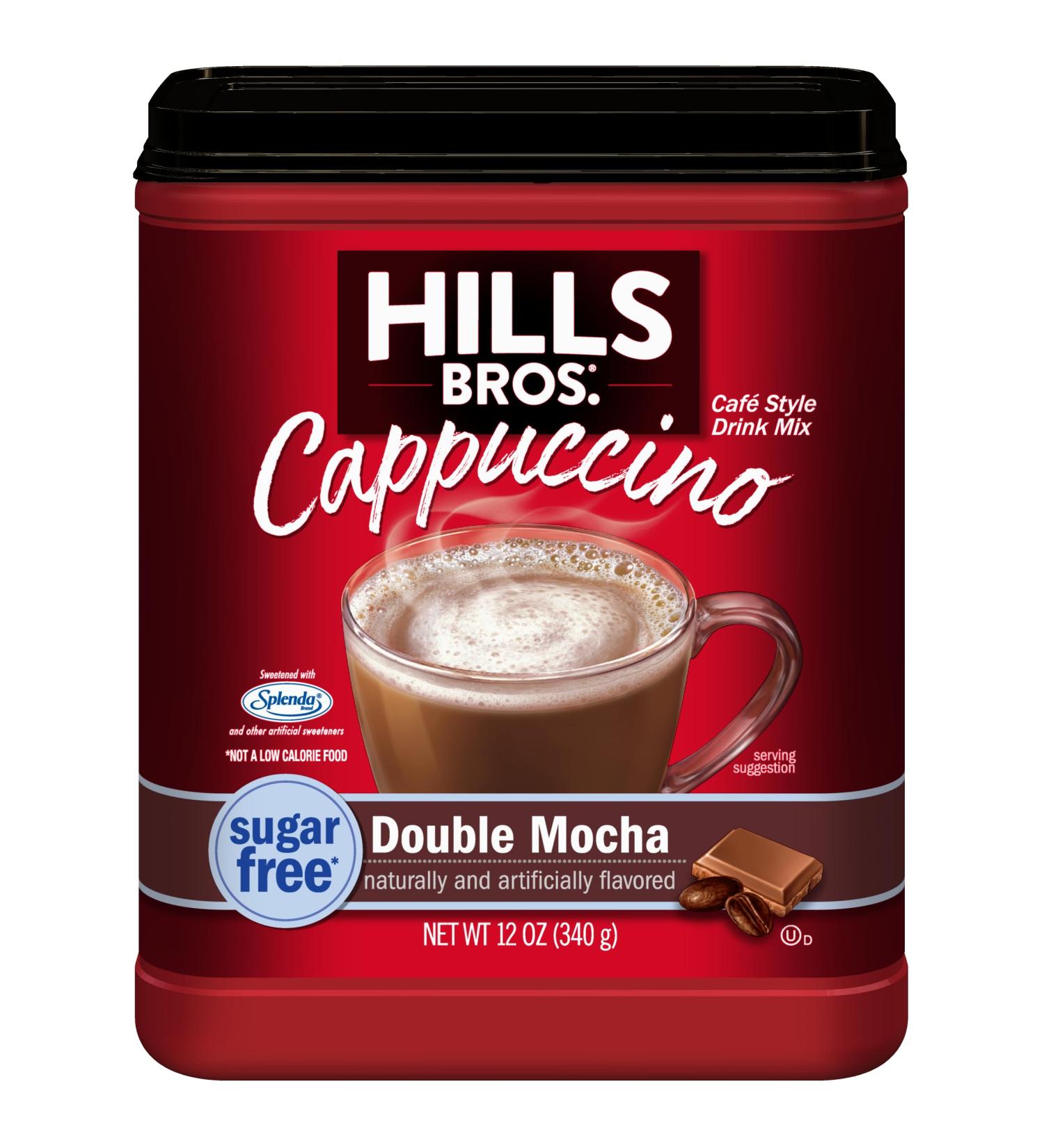 Hills Bros Cappuccino Double Moka Boisson sans sucre 340 g - Buy Online on GoSupps.com