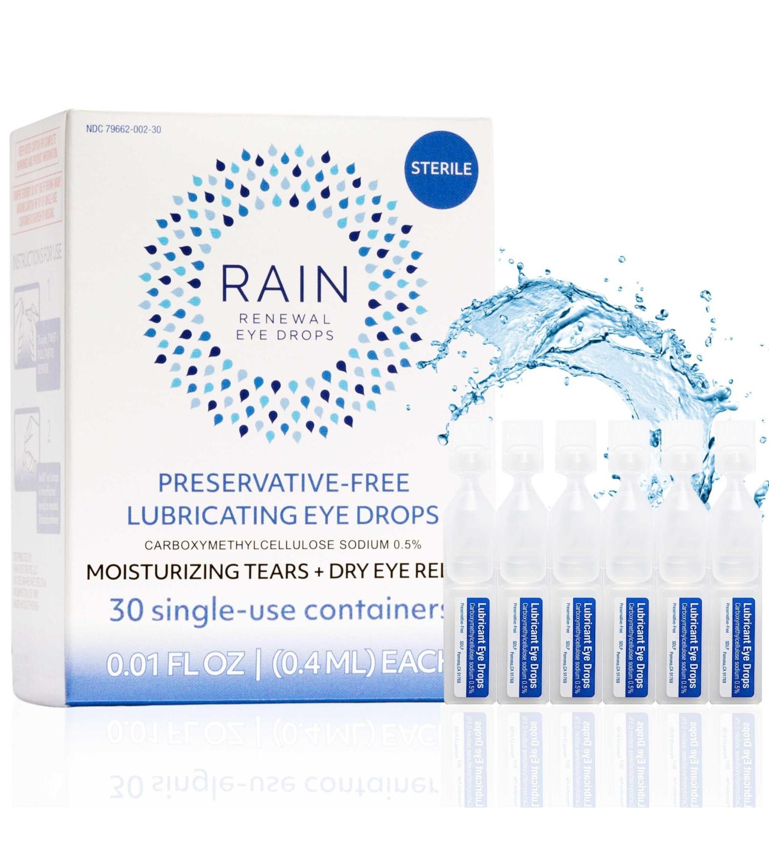 Rain Preservative-Free Eye Drops for Severe Dry Eyes | Natural Relief for Itchy Eyes | Proprietary Formula for Ultimate Comfort - Buy Online on GoSupps.com
