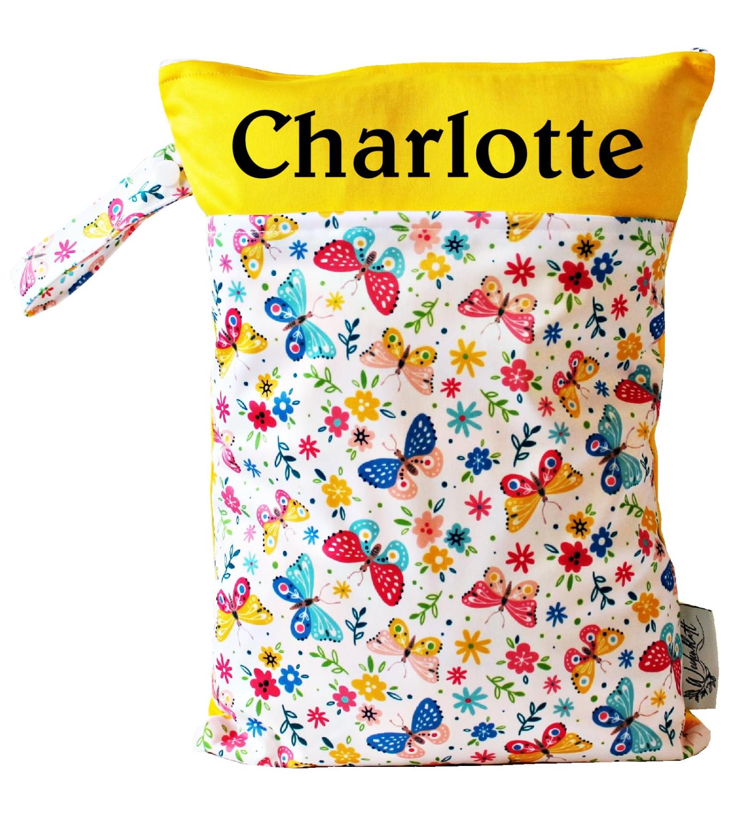 Optimale Wetbag Naspasche f r Kinder - Diaper Bag mit 2 F chern f r Kindergarten & Unterwegs (Schmetterlinge) | Internationaler Versand - Buy Online on GoSupps.com