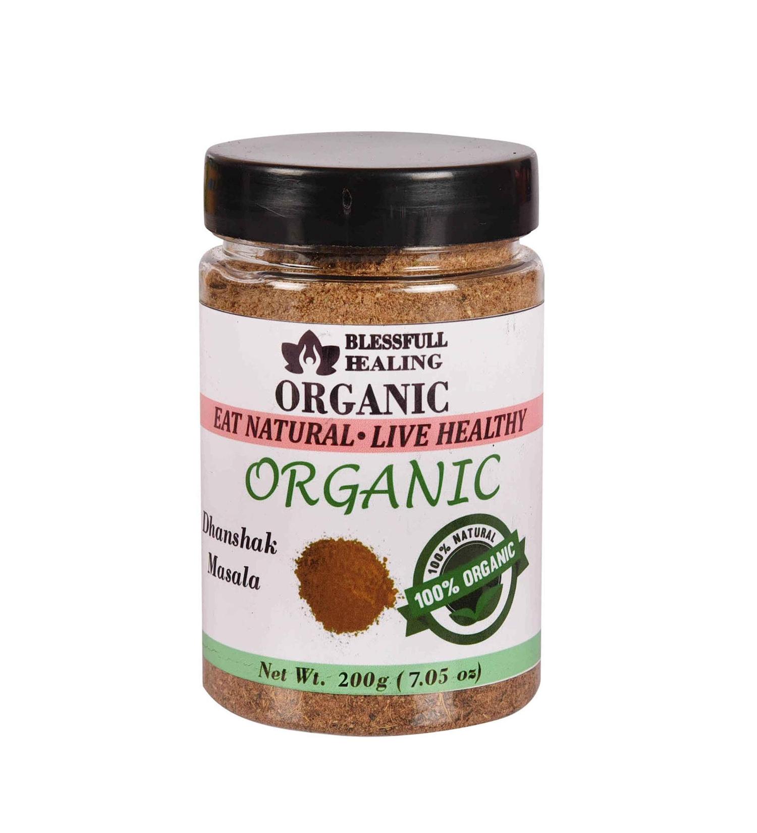 Blessfull Healing Organic Dhanshak Masala 200 Gram Airtight Container (Packing May Vary) 200 Gram 7.05 oz - Buy Online on GoSupps.com