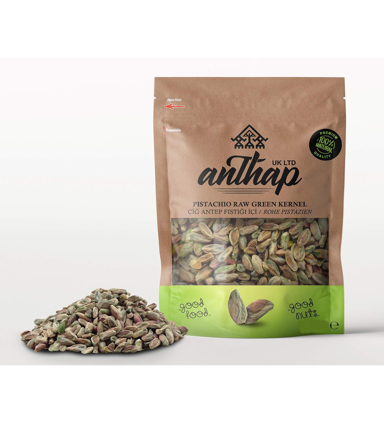 Anthap - Antep Pistachio Raw Green Kernel - 300g Pistachio 350 - Buy Online on GoSupps.com