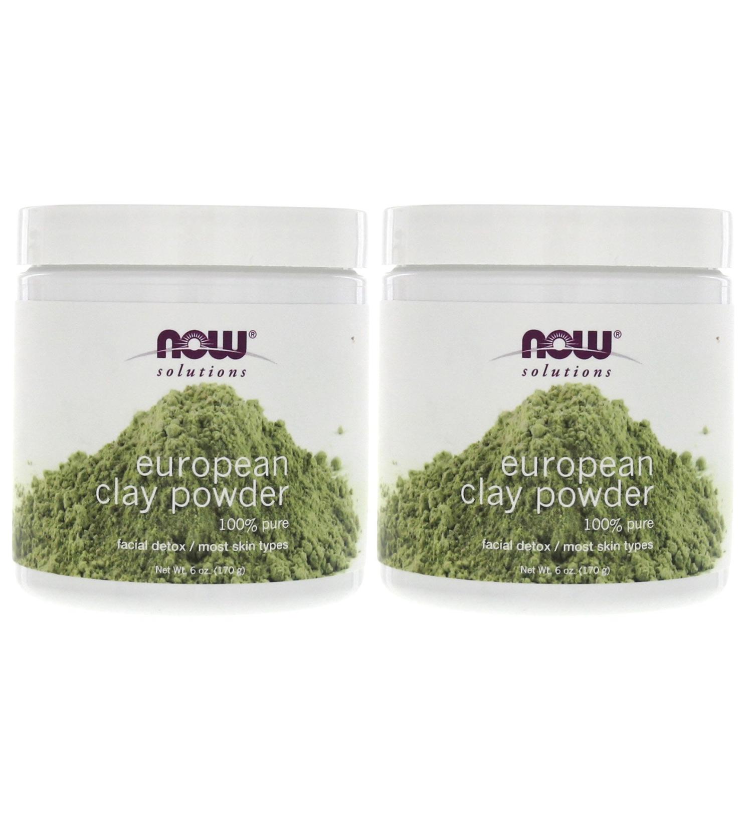 Buy Solutions European Clay Powder by Now Foods - 6 oz | Natural Skincare & Detoxify | International Shipping Available - Buy Online on GoSupps.com