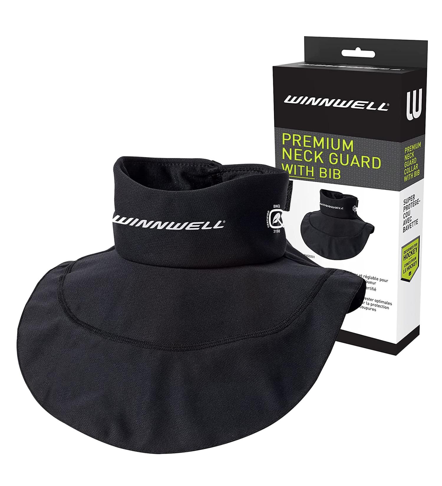 Winnwell Neck Guard Premium Collar SR L - Top Protection for Hockey Players | Shop Internationally - Buy Online on GoSupps.com