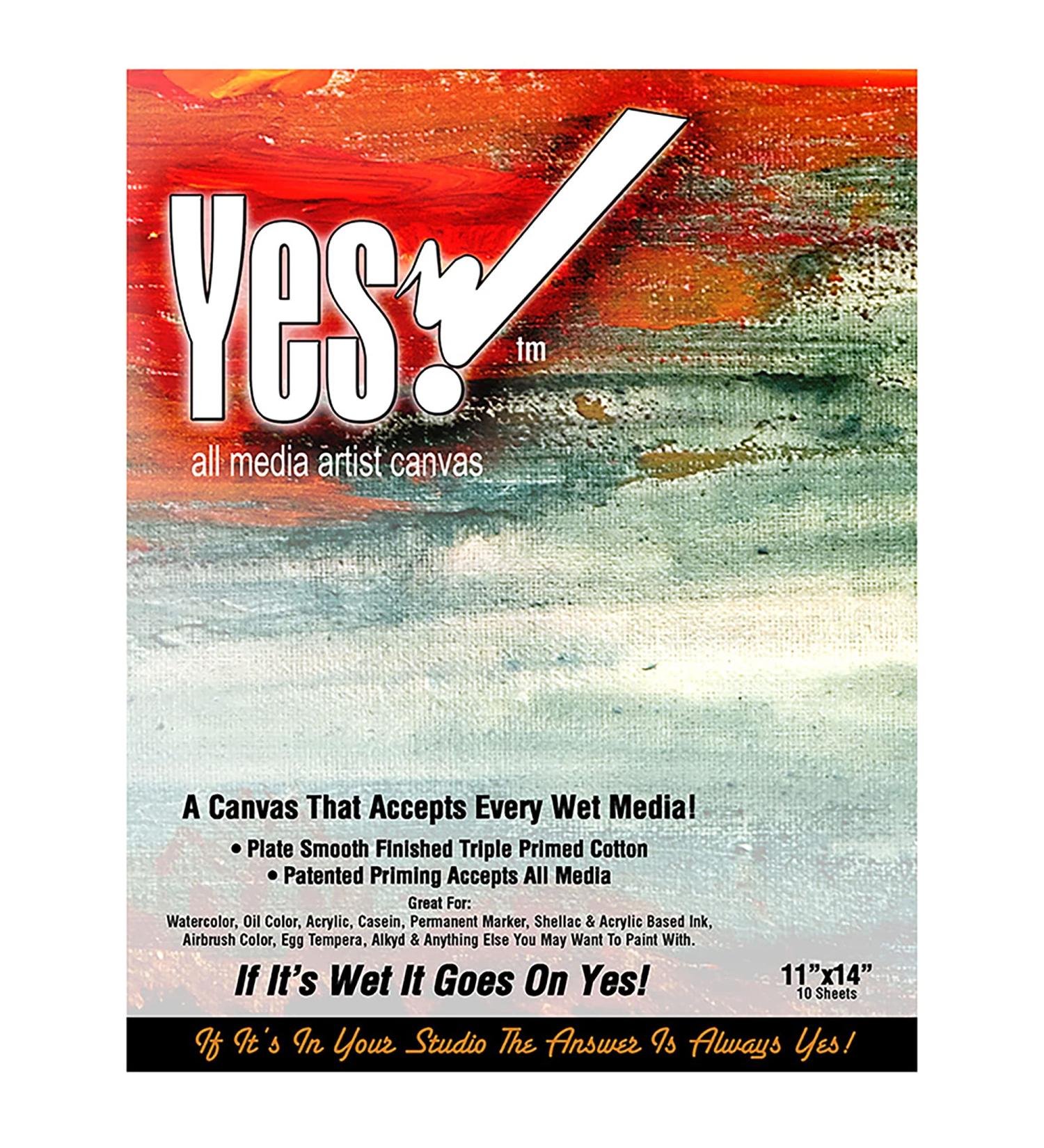 Yes! Canvas Pad 11x14 11 x 14 - Buy Online on GoSupps.com