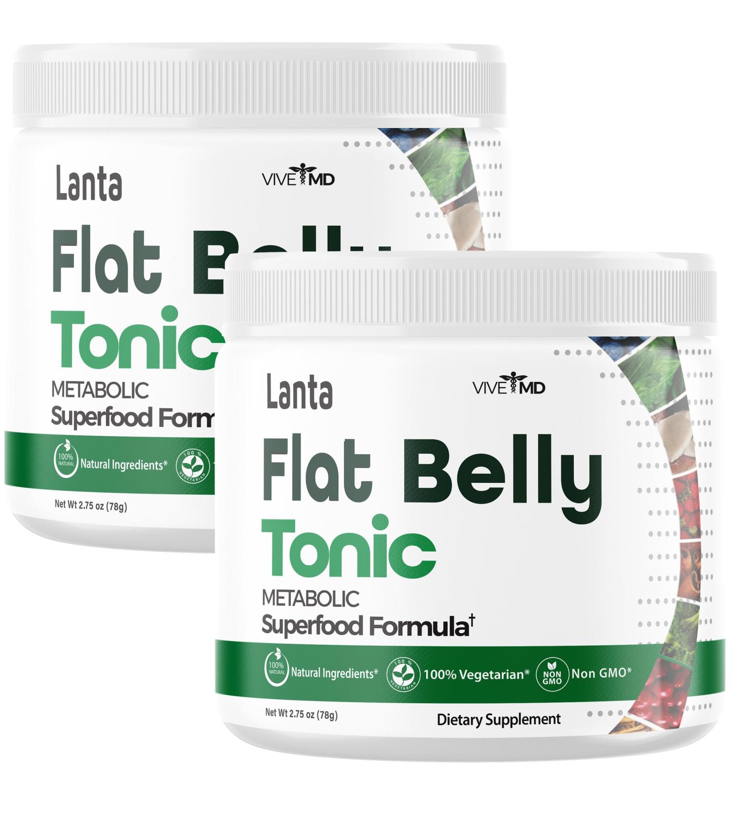 Lanta Flat Belly Shake Powder - Maximum Strength BCAA & L-Glutamine Supplement for Women | 2 Pack Reviews - Buy Online on GoSupps.com