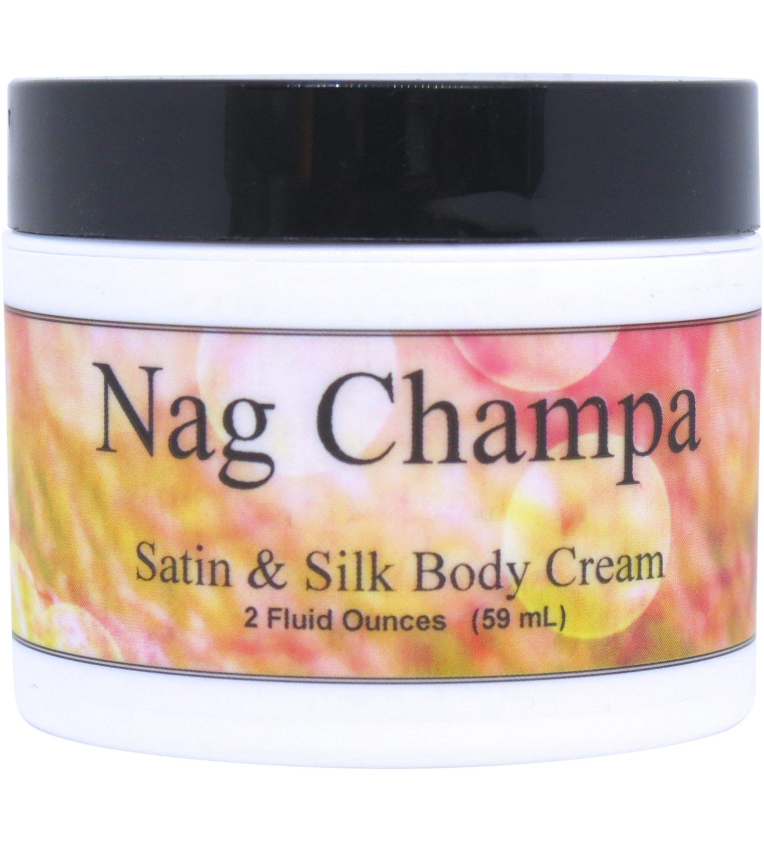 Eclectic Lady Nag Champa Satin and Silk Cream Body Cream Body Lotion 2 oz - Shea Butter Aloe Silk Amino Acids Vitamin E Phthalate-Free Handcrafted in USA - Perfect For Women 2 Ounce (Pack of 1)