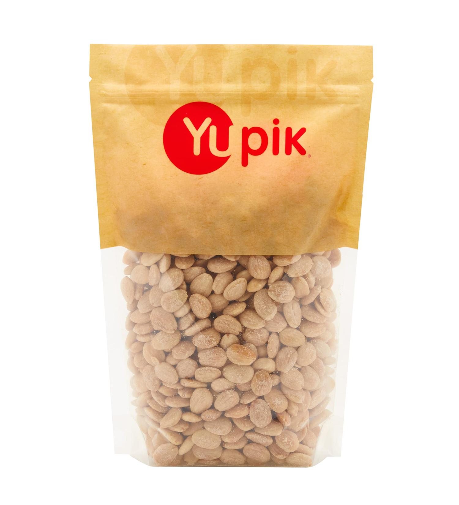 Yupik Roasted Sea Salted Marcona Almonds 1 kg 6 Count Gluten-Free Vegan Kosher Whole Nuts Salted Skinless Blanched Seasoned Nuts With Sea Salt High in Fiber Savory Snacks 6 kg - Buy Online on GoSupps.com