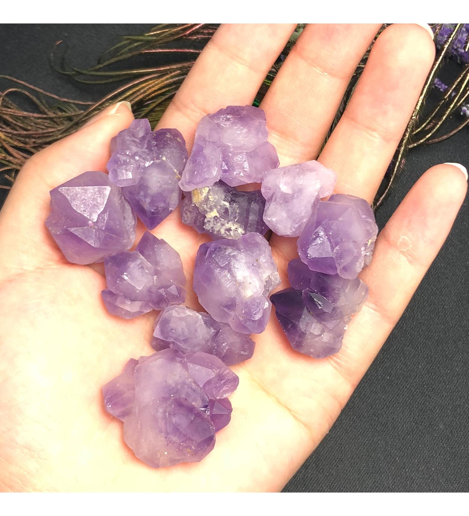 Specimen 100g Natural Amethyst Rough Rolling Stone feng Shui Stone Crystal Natural StoneStone Stone Crystal Reiki - Buy Online on GoSupps.com