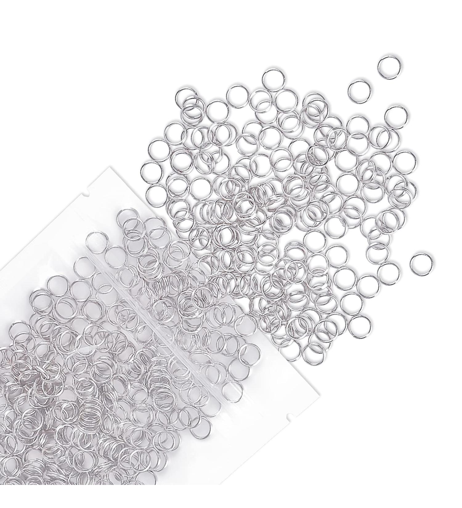 Uniclife 6mm Metal Split Jump Rings Double Loops 500 PCS - Jewelry Connectors for Necklaces, Bracelets, Earrings, Crafts - Buy Online on GoSupps.com