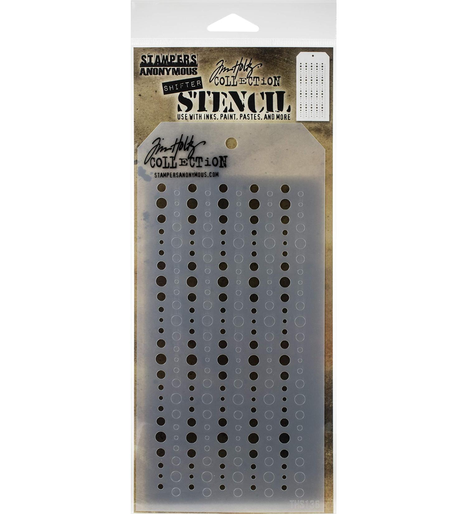 Tim Holtz - Stampers Anon Layered Stencil  Shifter Baubles