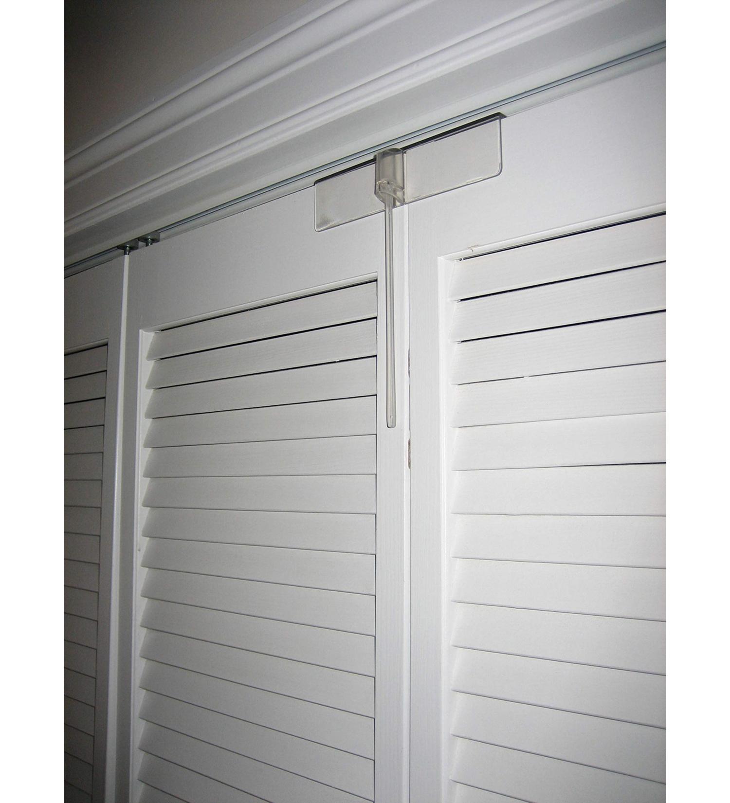 Safety Innovations Complete Deluxe Bi-fold Door Lock - (2- Pack) - Fits Bi-Fold Doors from 1 1/8" - 1 3/8" Thick - Made from Unbreakable Clear Polycarbonate - Buy Online on GoSupps.com