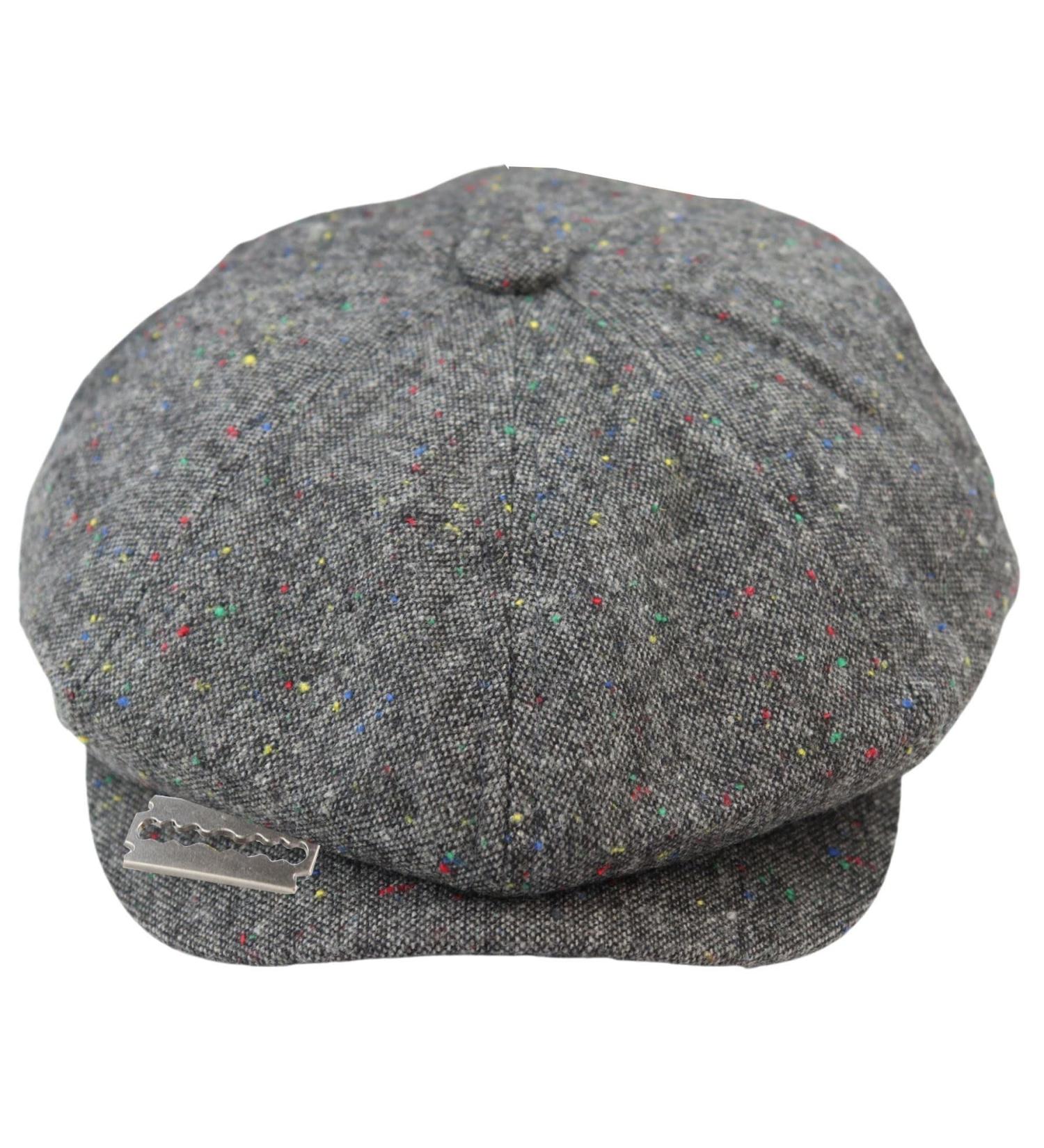 Buy Vintage 8 Panel Baker Boy Cap | TruClothing.com | Wool Tweed Brown Grey Shelby Hat - Buy Online on GoSupps.com
