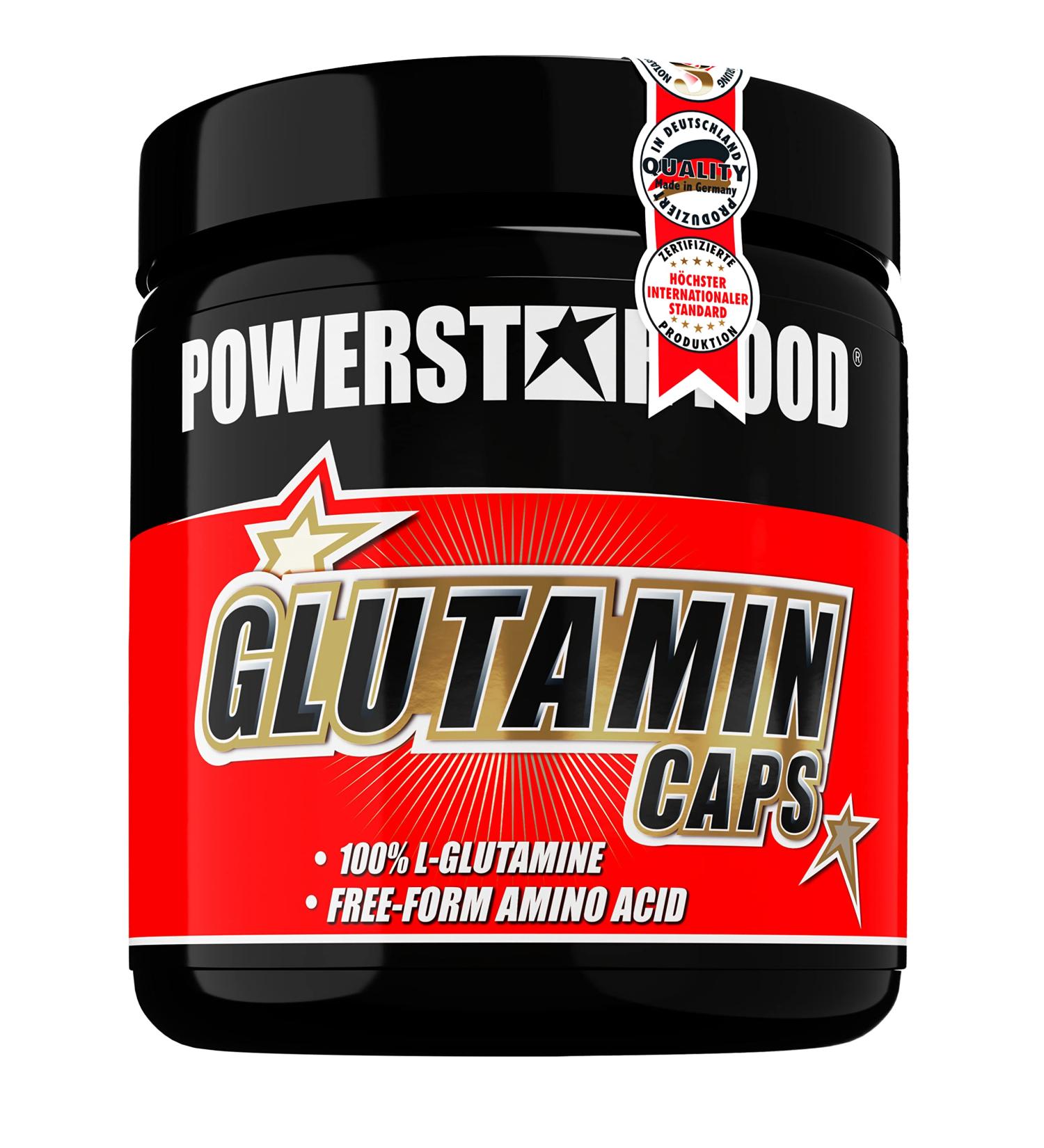 High Dose Glutamine Caps - 300 Capsules | 6 800 mg L-Glutamine for Muscle Building | 100% Pure | Pharmaceutical Quality | German Production - Buy Online on GoSupps.com