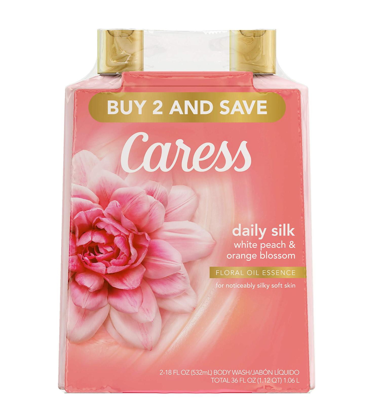 Caress Hydrating Body Wash with Silk Extract & Floral Essence 18 oz - 2 Pack - Buy Online on GoSupps.com