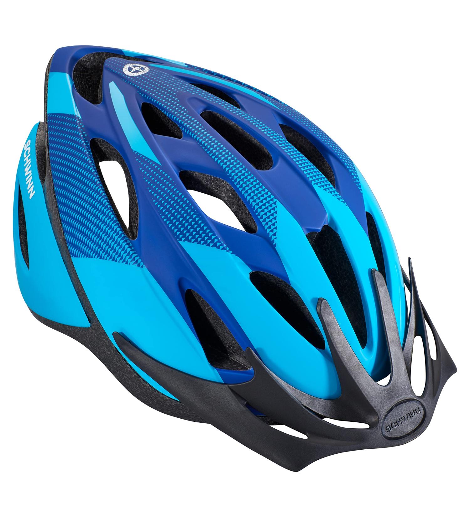 Schwinn Thrasher Kids Bike Helmet - Boys & Girls, 50-54cm, Ages 5-8, Lightweight, Detachable Visor, CPSC Certified - Blue Child - Buy Online on GoSupps.com