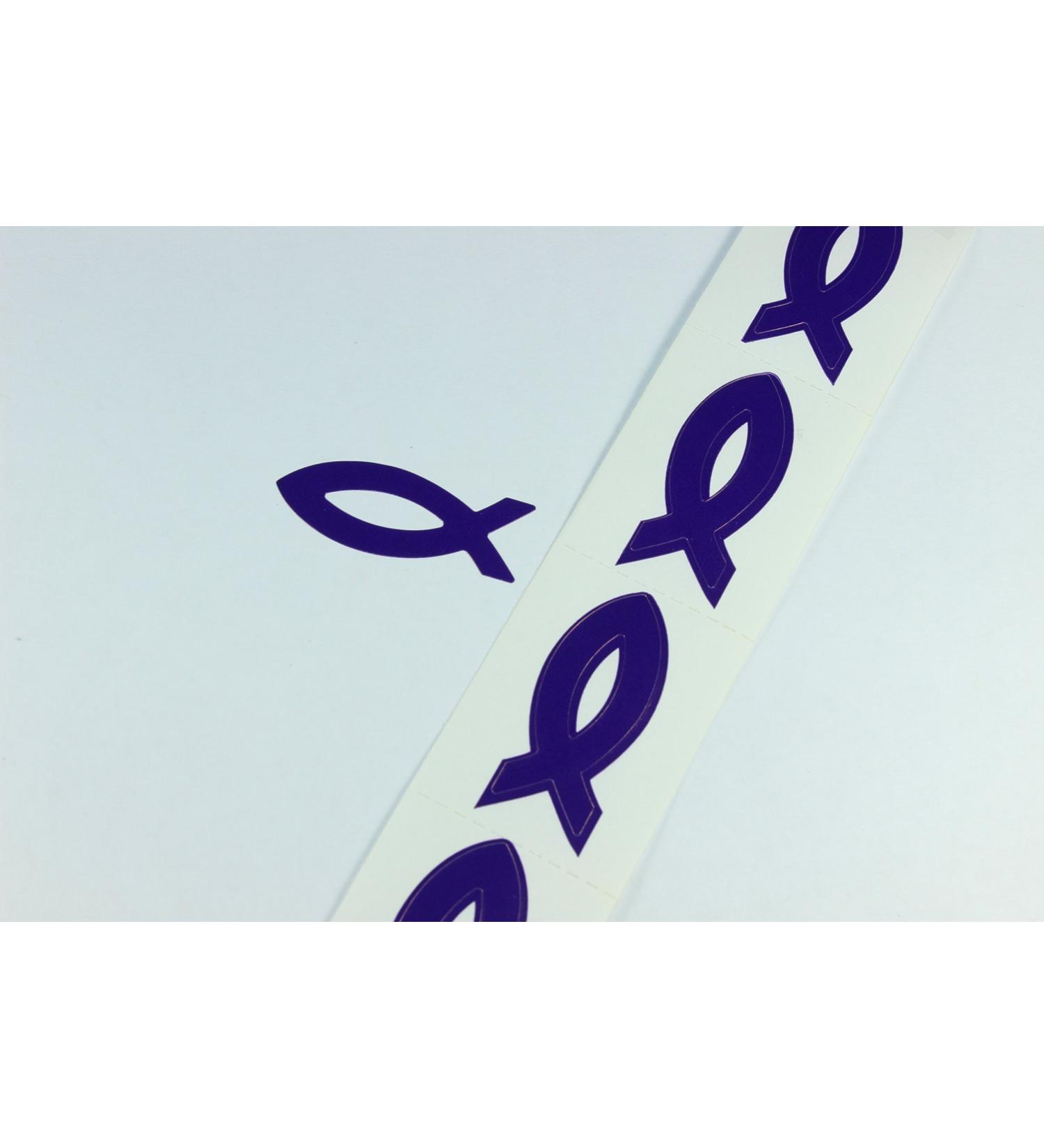 Jesus Fish Tanning Stickers 50