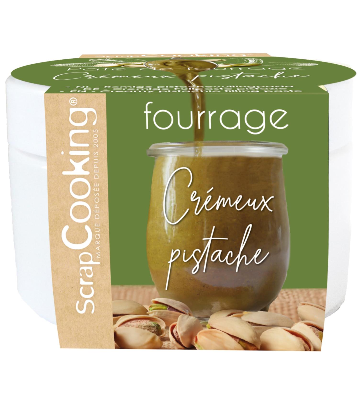 ScrapCooking - P te de Fourrage Cr meux Pistache 200 g - Pour Fourrer Tablettes clairs Macarons G teaux B ches de No l Cookies Cheesecakes & P tisseries - 4638 - Buy Online on GoSupps.com