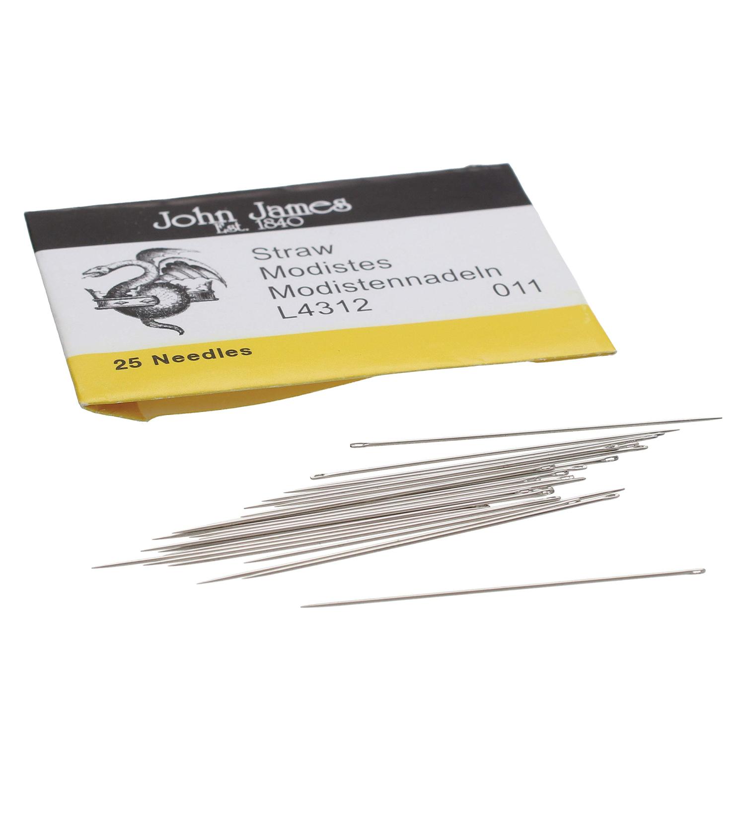 John James Milliners Straw Needles Size 11 - Pack of 25 | L4312-11 - Buy Online on GoSupps.com