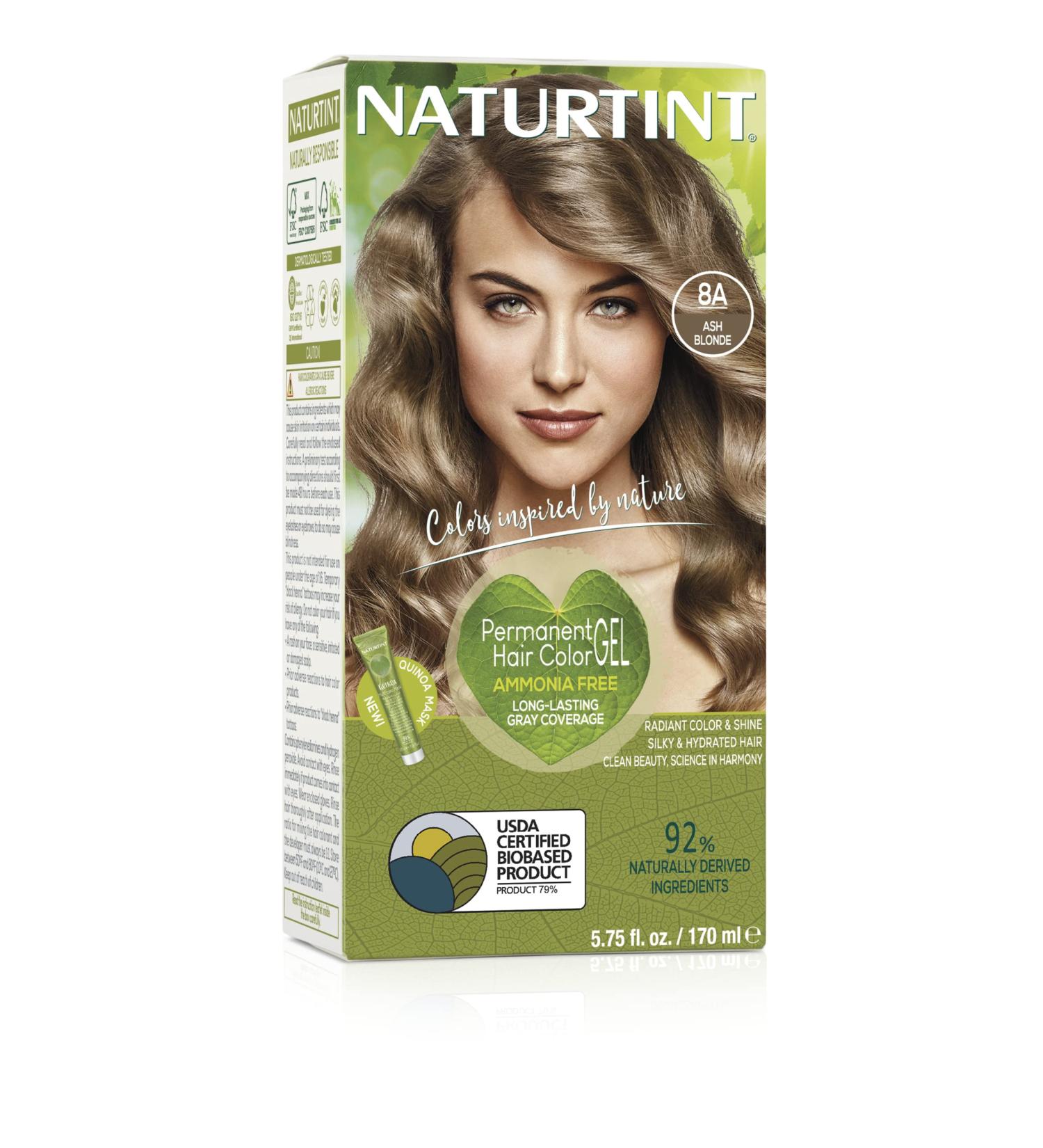 NATURTINT Permanent 8A Ash Blonde - 200g | 1 Pack - Eco-Friendly Hair Color for International Shipping - Buy Online on GoSupps.com
