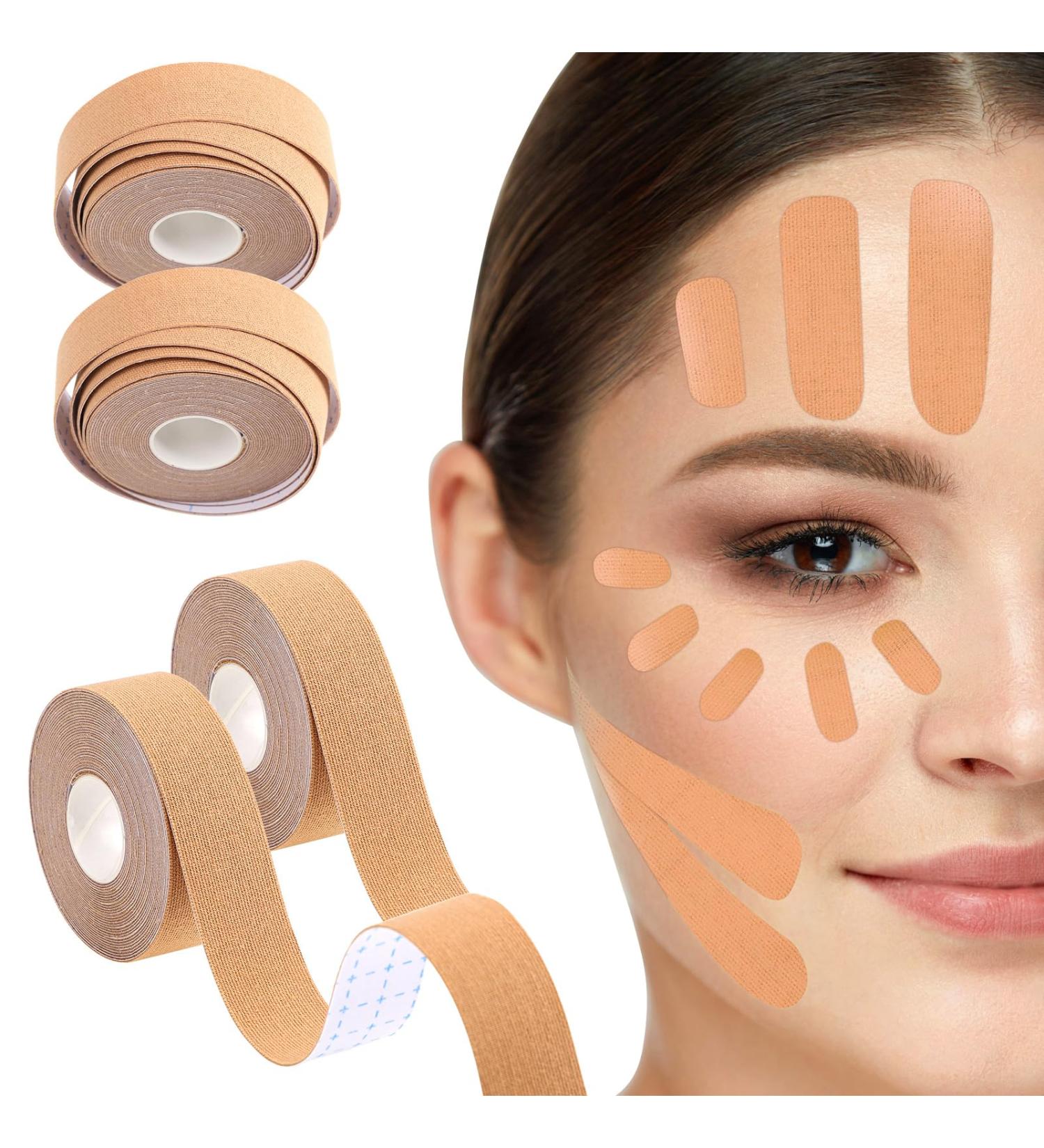 4 Rolls Face Lift Tape - Overnight Wrinkle Reduction Patches for Forehead Face & Neck | 2.5cm x 5m | Global Shipping Available - Buy Online on GoSupps.com